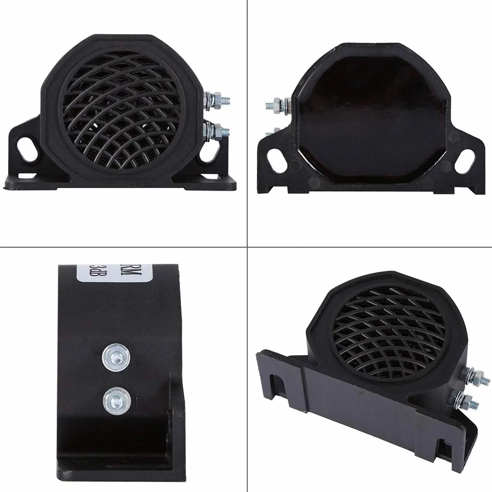KSTE Cuerno de Caracol, 12-80V 105 DB Alarma de Advertencia de Aviso Sonoro Universal Coche, Zumbador de Marcha Atrás Universal, Sirena de Alarma Equipo Pesado del Vehículo Camión del Automóvi