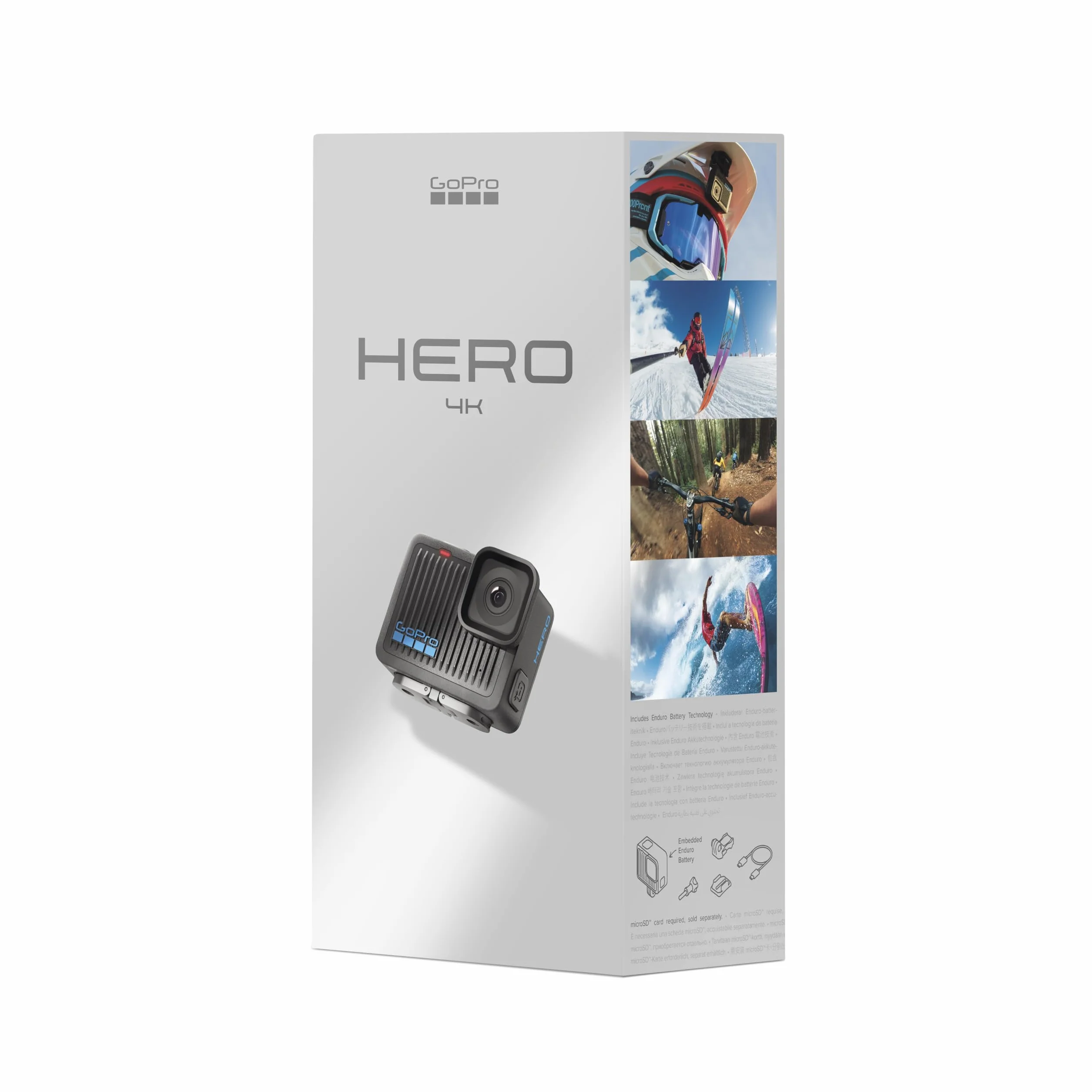 GoPro Hero Cámara de Acción Compacta Resistente al Agua 4K Ultra HD 12 MP Pantalla Táctil