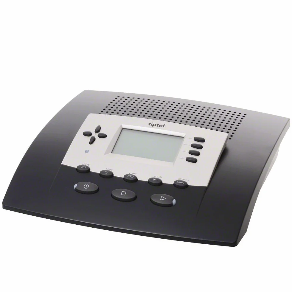 Tiptel 540 SD Contestador Automático con Tarjeta de Memoria Intercambiable y Control de Tiempo, 16 Horas de Grabación