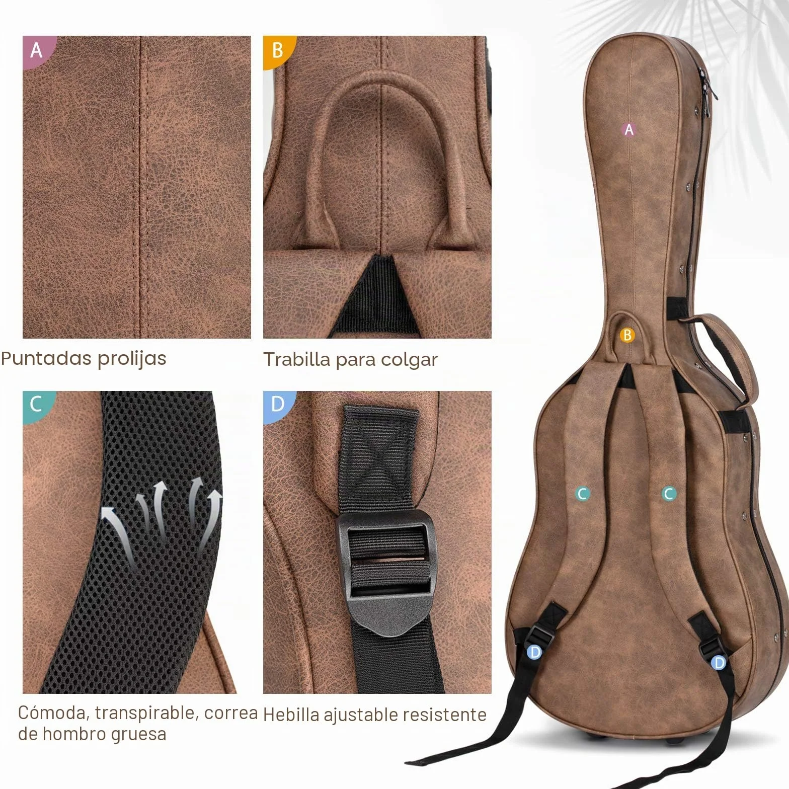 CAHAYA Funda para Guitarra acústica de 40 y 41 Pulgadas