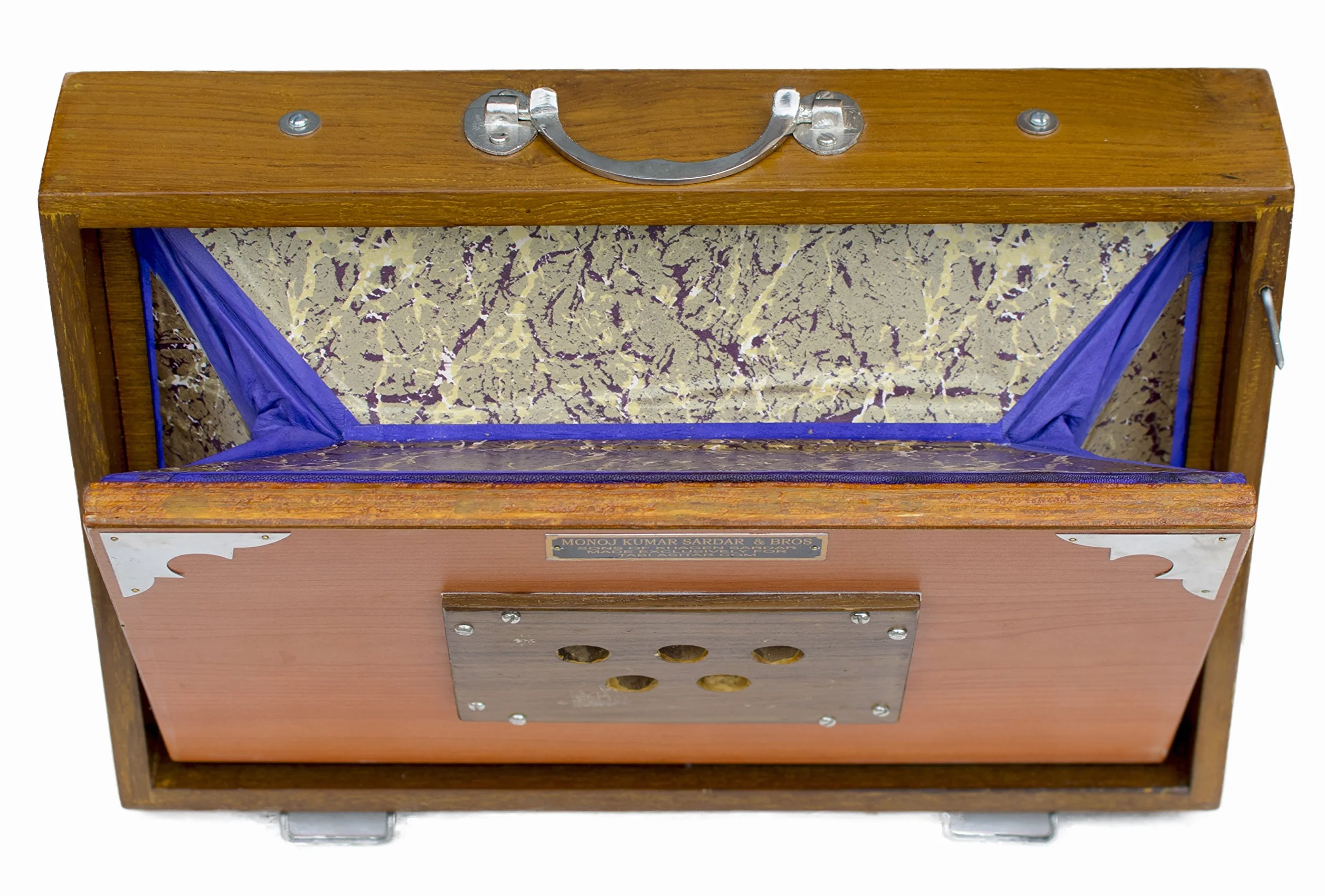 MKS PDI-AGB Caja Shruti, madera de teca, 13 notas, color natural