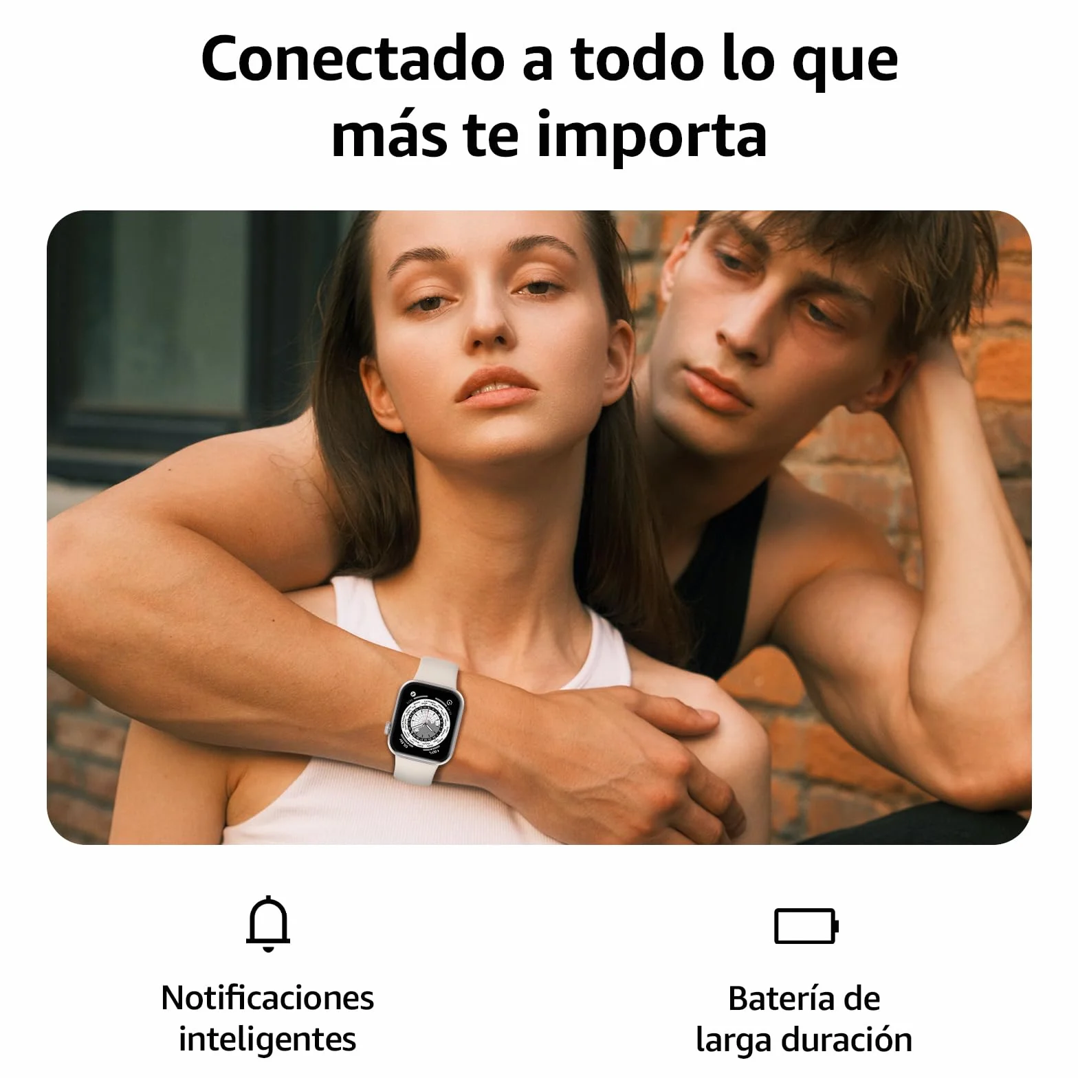 Reloj Inteligente Mujer Hombre, 1.85" Smartwatch con Llamadas Bluetooth, 140+ Modos Deportivos Smart Watch con SpO2/Pulsómetro/Monitor de Sueño/Podómetro, Impermeable IP68 Smart Watch Para Android iOS
