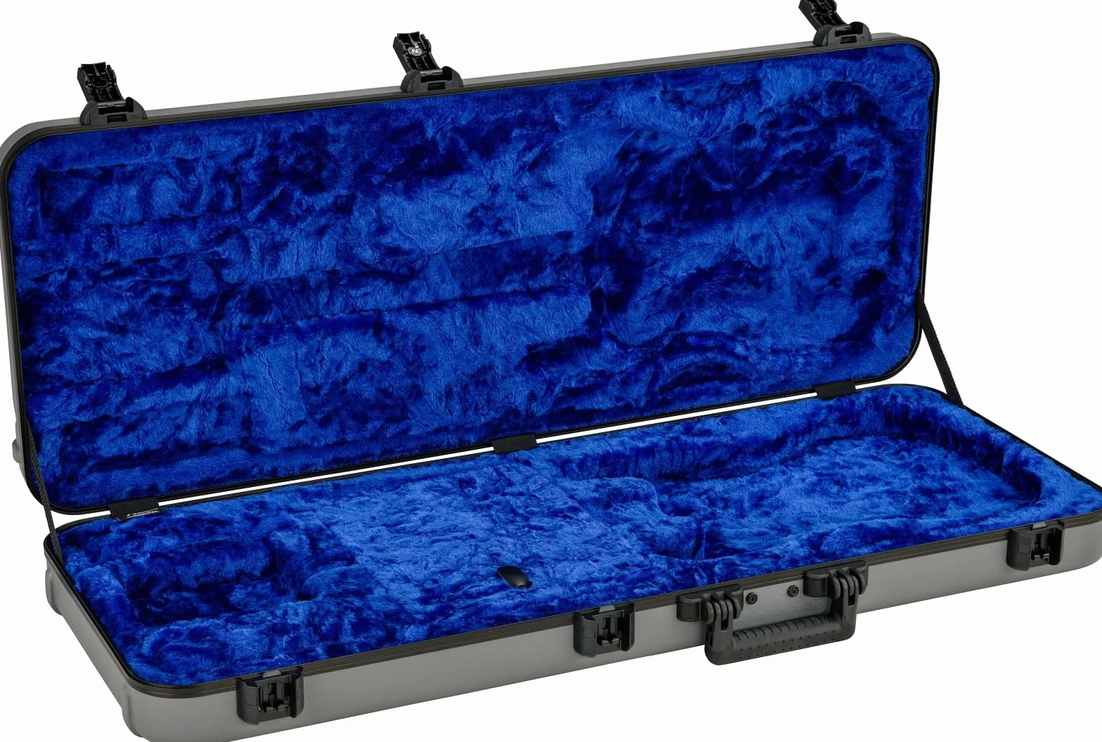 Fender® Deluxe Estuche de Guitarra Moldeado, Strat,Tele, Inca Silver, Maletín rígido para Guitarra eléctrica, Protección de Instrumentos