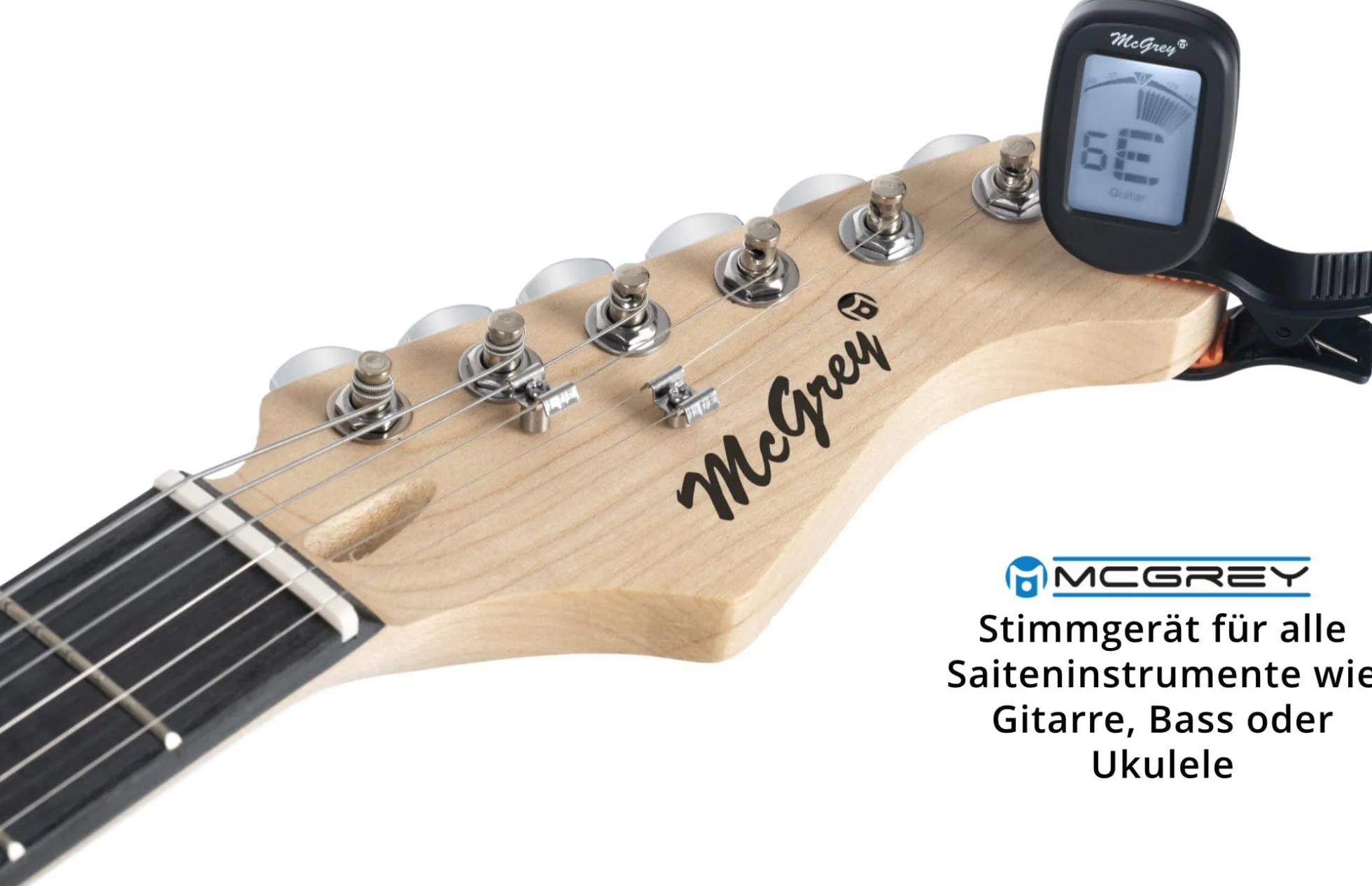 McGrey Rockit ST Set Completo E-Guitarra (set para principiantes de 8 piezas con guitarra, amplificador, cuerdas de repuesto, funda para guitarra, afinador, púas, correa y cable de guitarra) Negro