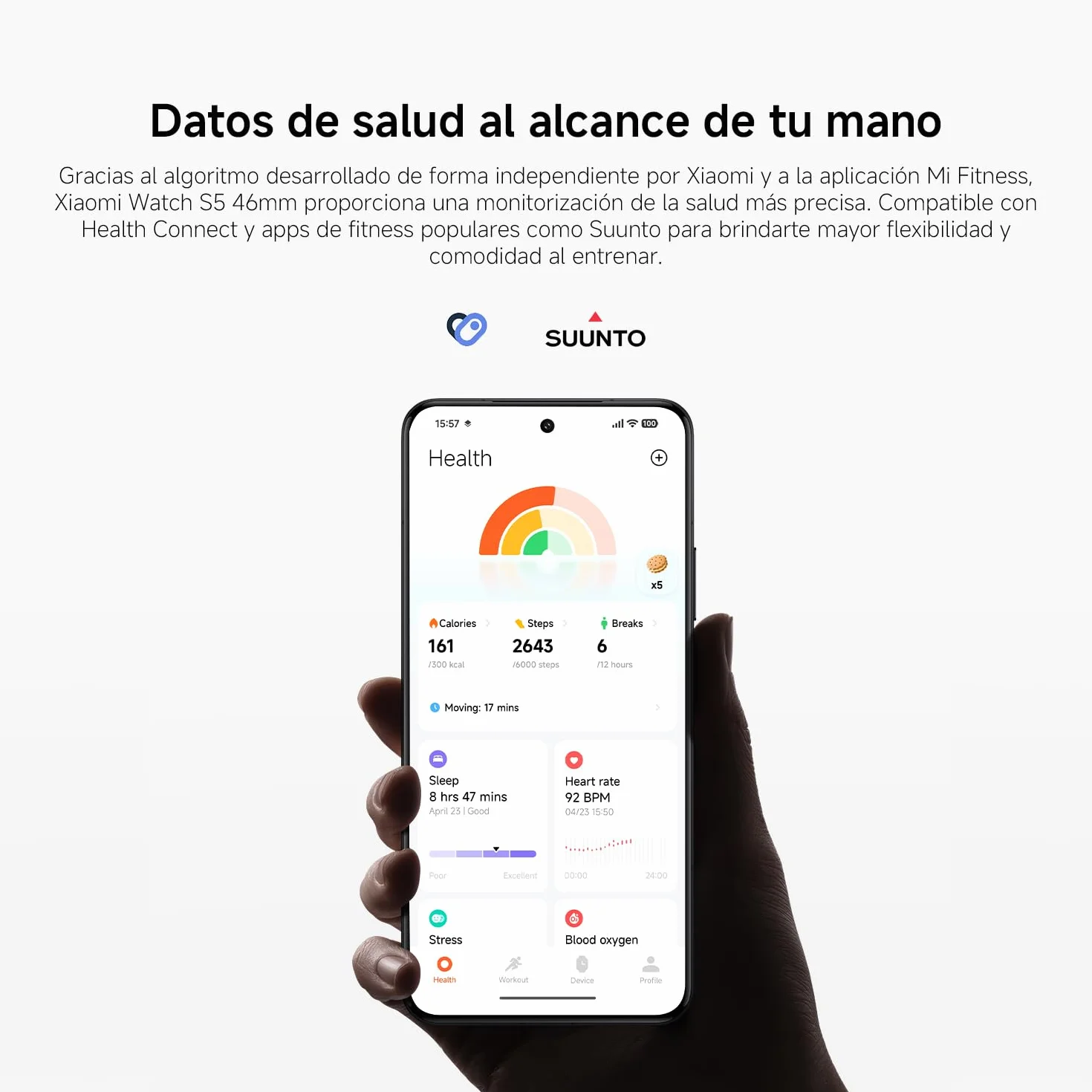 XIAOMI Watch S5 46 mm Smartwatch AMOLED 1,48" 21 Días Autonomía GPS Doble Banda NFC Negro