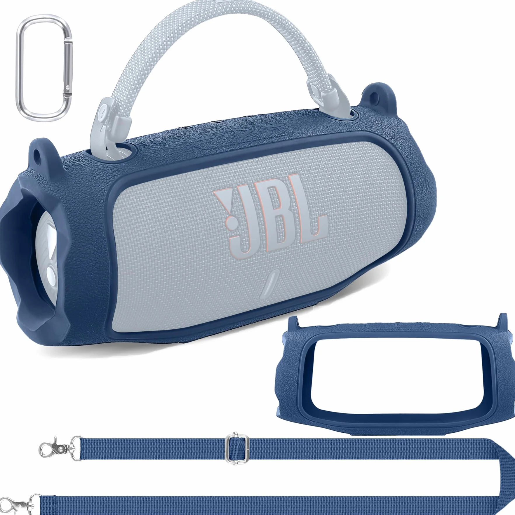 co2CREA Funda Protectora de Silicona Compatible para JBl Charge 6 Altavoz Bluetooth portátil inalámbrico（Funda Solo,Case Only）
