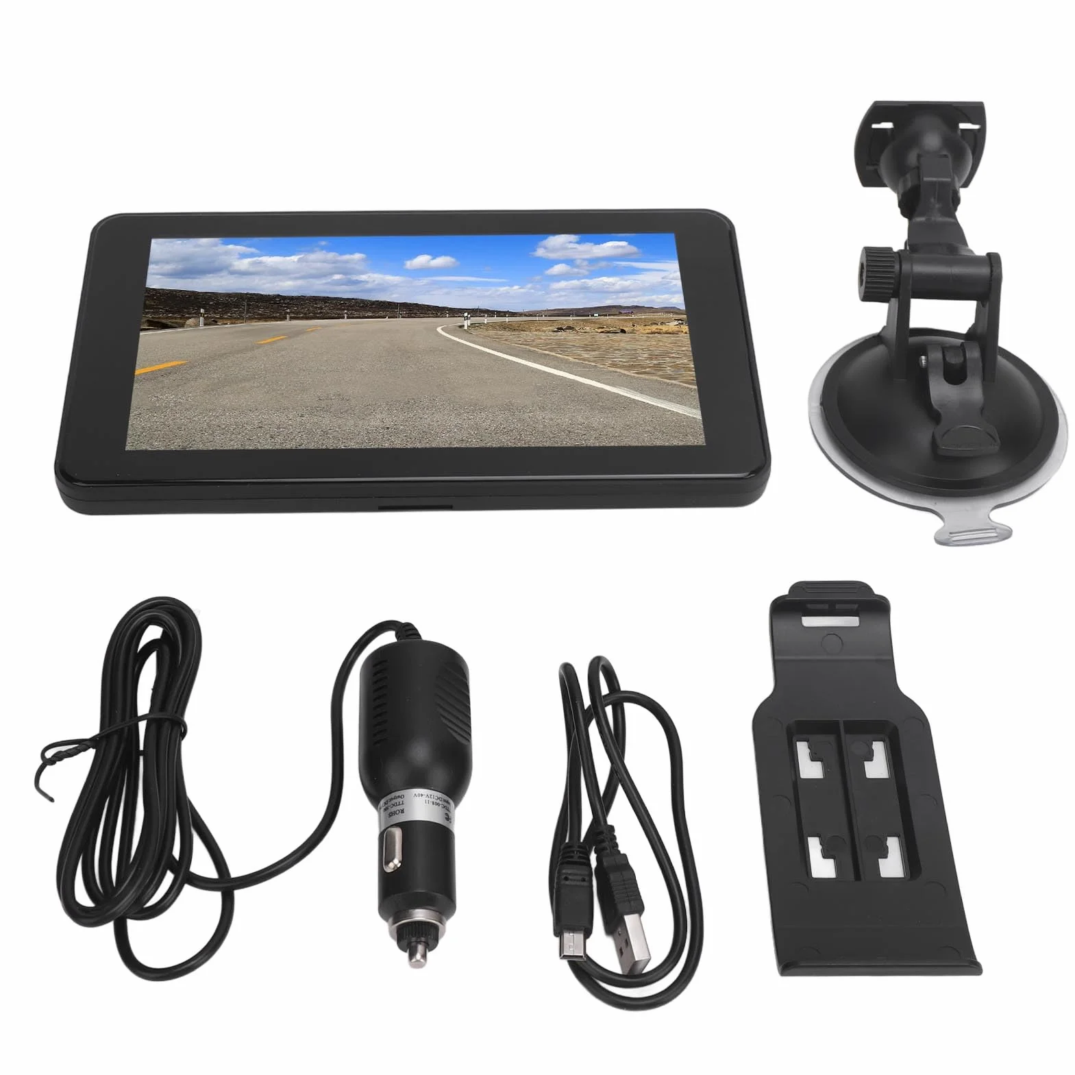 Navegador GPS para Camión 7 Pulgadas 256 MB 8 GB ROM Pantalla Táctil Guía de Voz Portátil