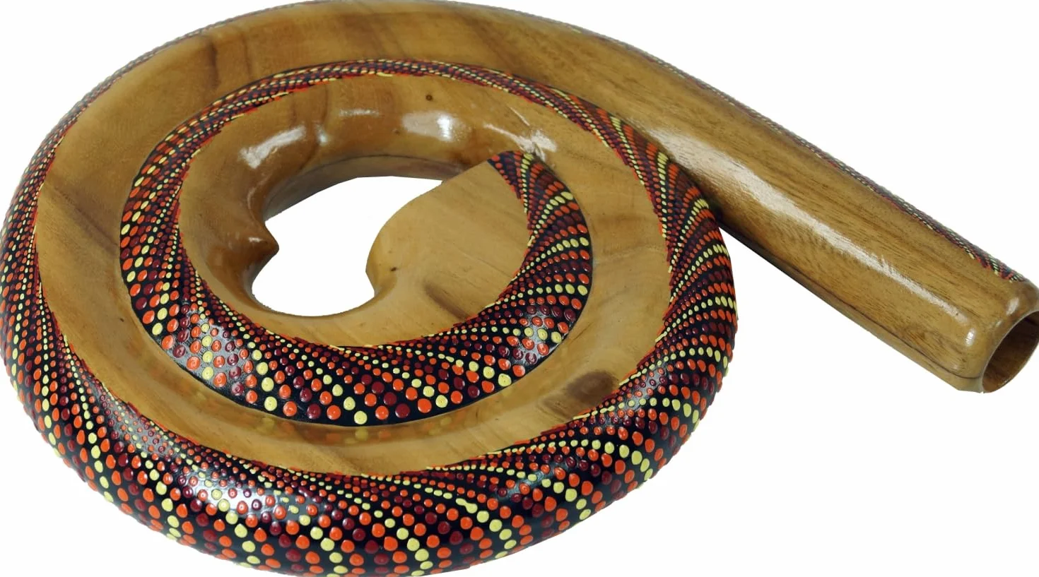 Guru-Shop Didgeridoo Redondo (madera) - Modelo 3, Marrón, 28x30x4,5 cm, Instrumentos Musicales
