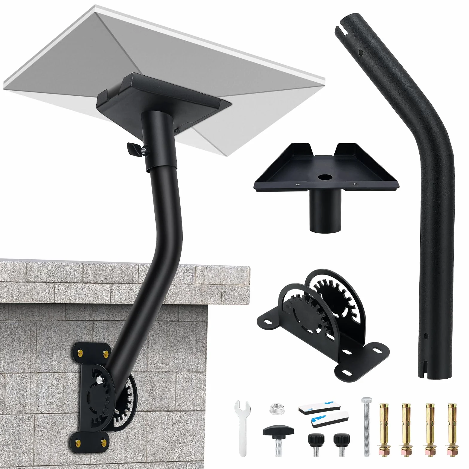 Soporte Starlink Gen 3 360° Ajustable Placa Montaje Techo Compatible Antena Estándar