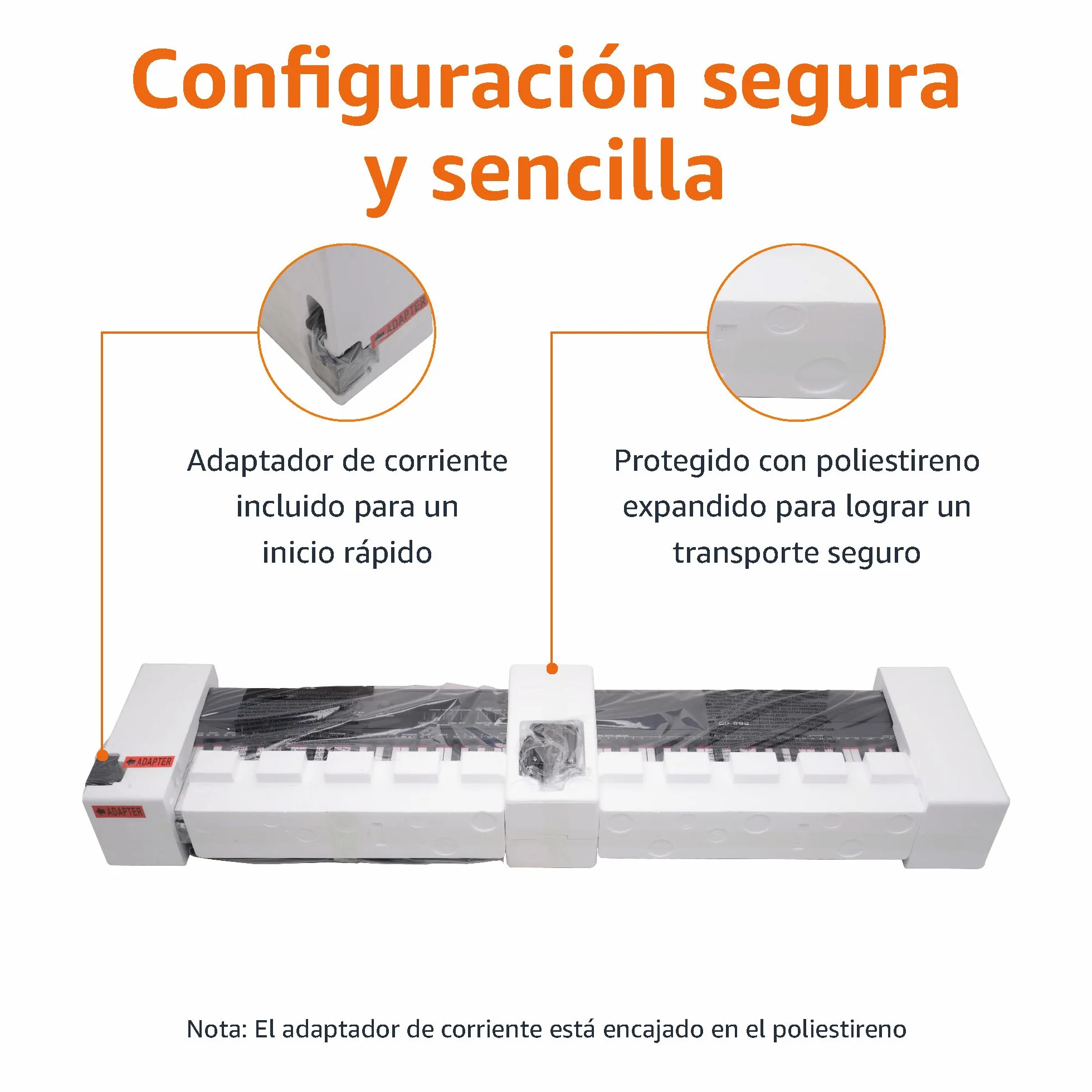 Amazon Basics Piano Digital Portátil de 88 Teclas Semicontrapesadas con Pedal de Sustain, 2 Altavoces, 140 Timbres, 200 Ritmos, 16 Canciones de Demostración, Metrónomo, Modo Lección - Negro