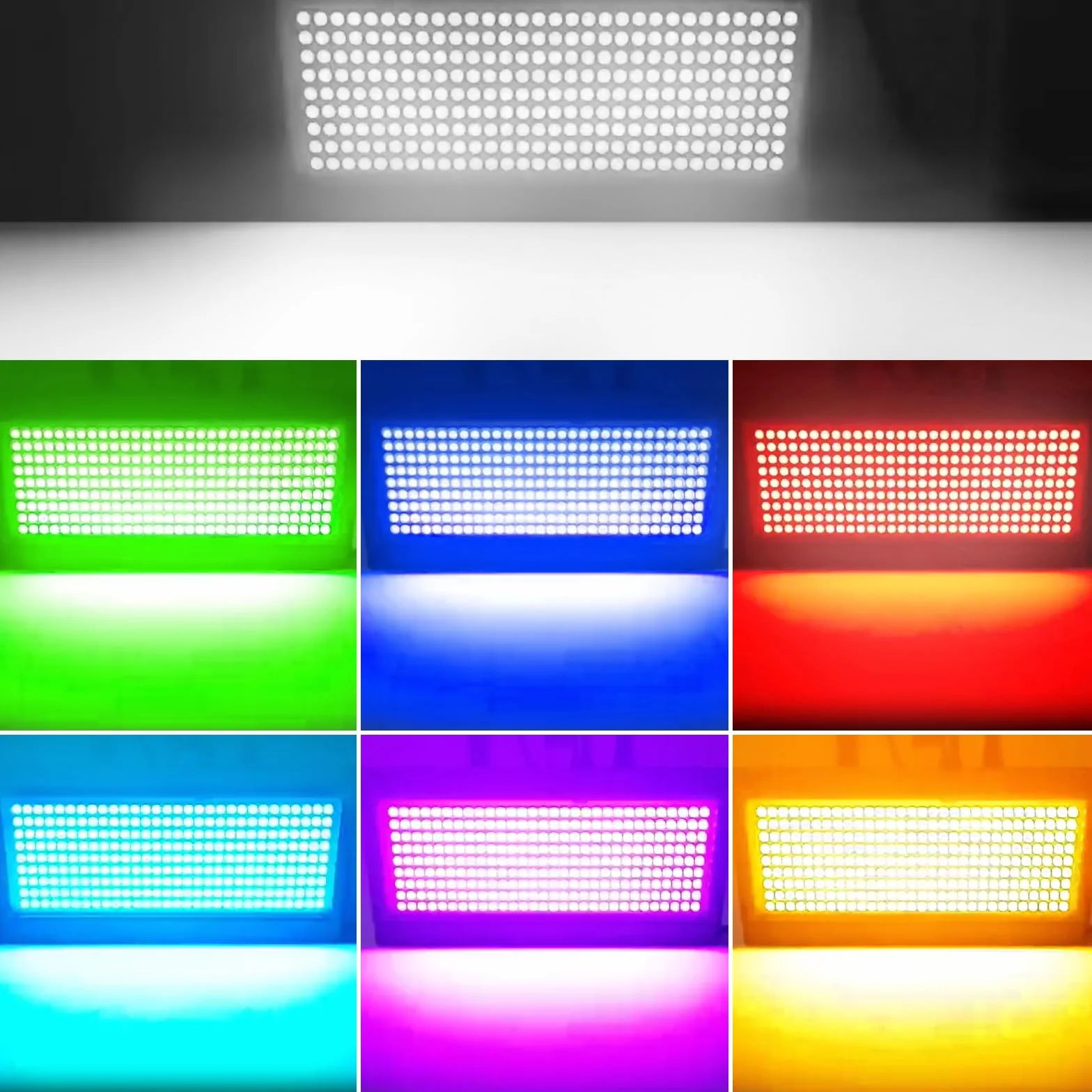 Luz estroboscópica a todo color, 270 luces LED estroboscópicas atómicas con control remoto para fiesta