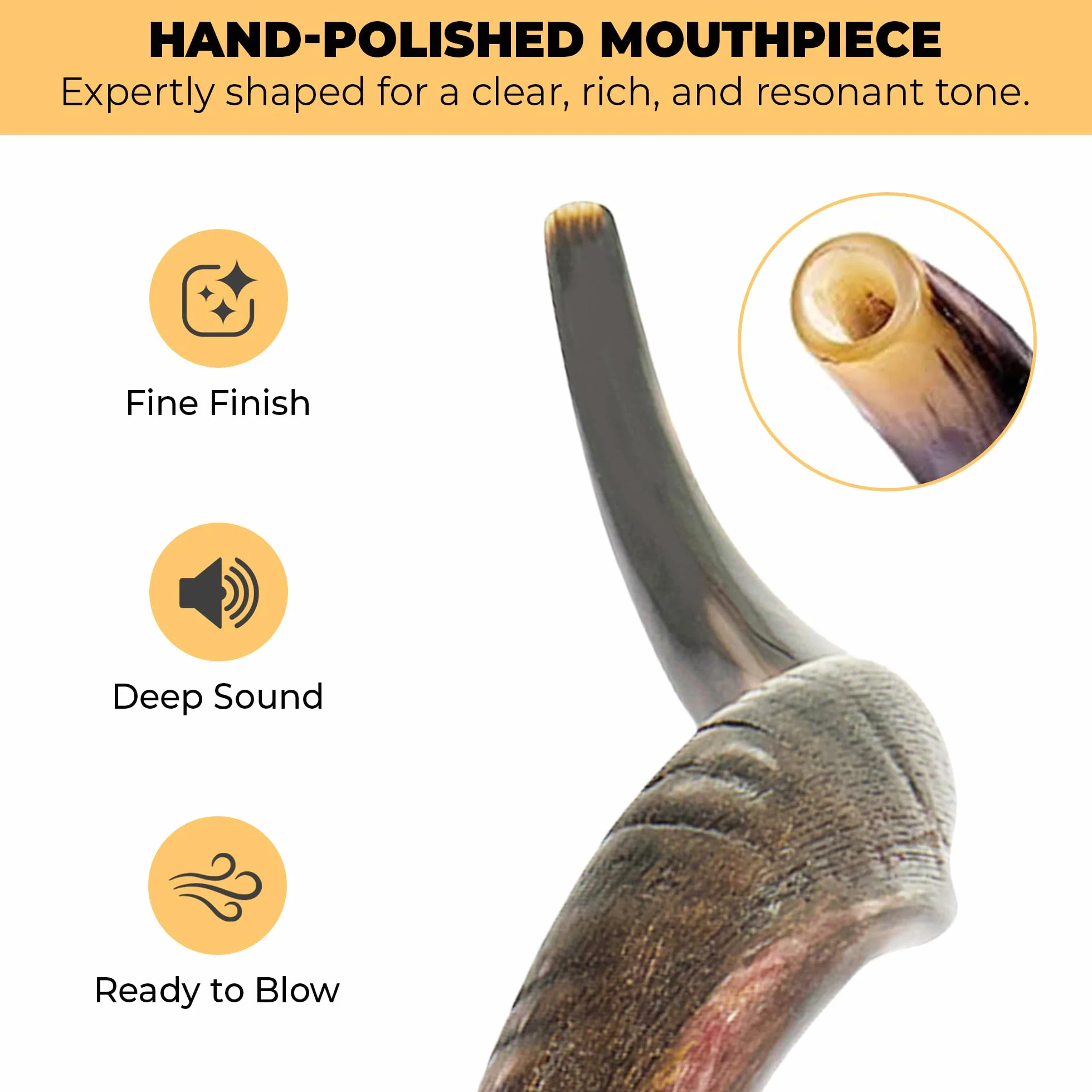 Kudu Shofar | Shofar | Kosher de Israel | 38-48 cm