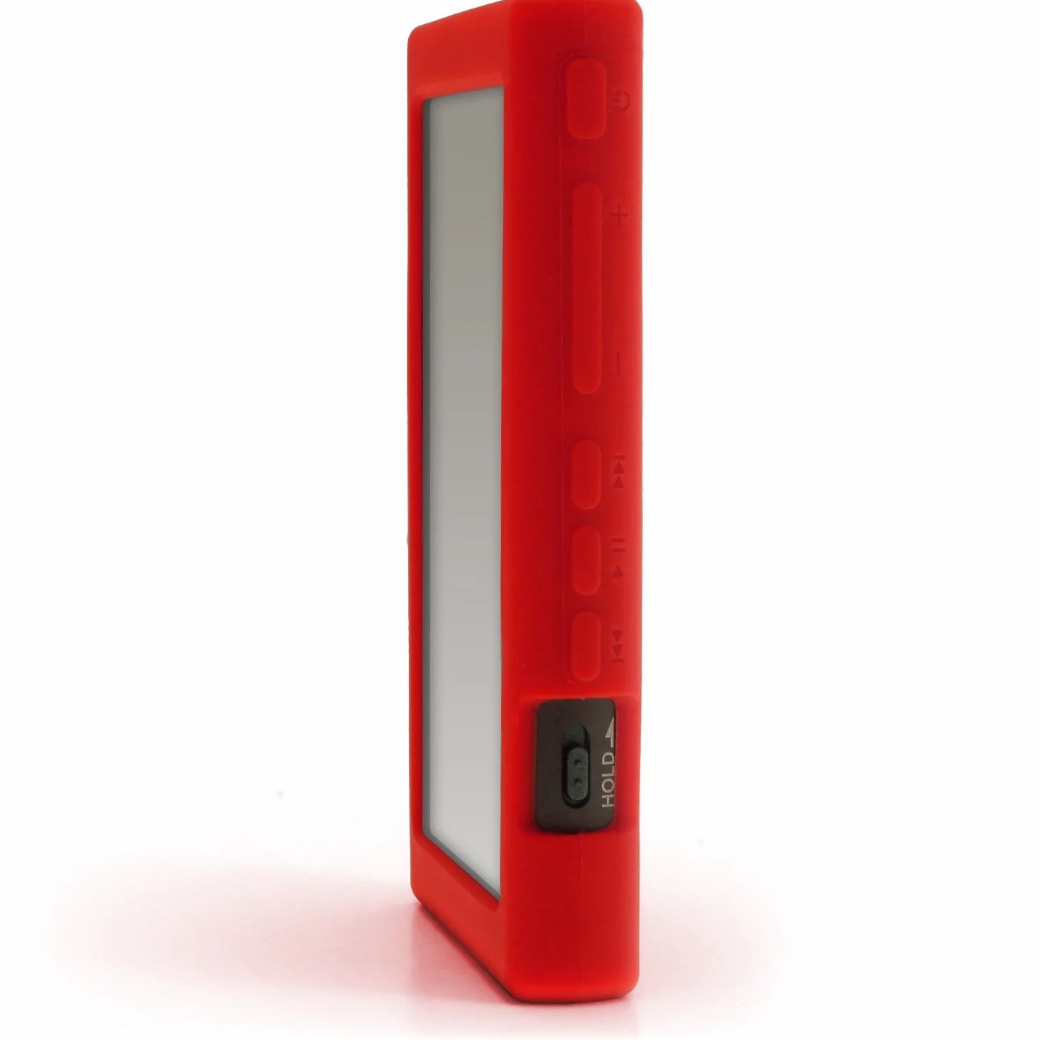 igadgitz Rosso Funda Carcasa Silicona Case para Sony Walkman NW-A35 NW-A40 NW-A45 Reproductor de MP3 + Protector de pantalla