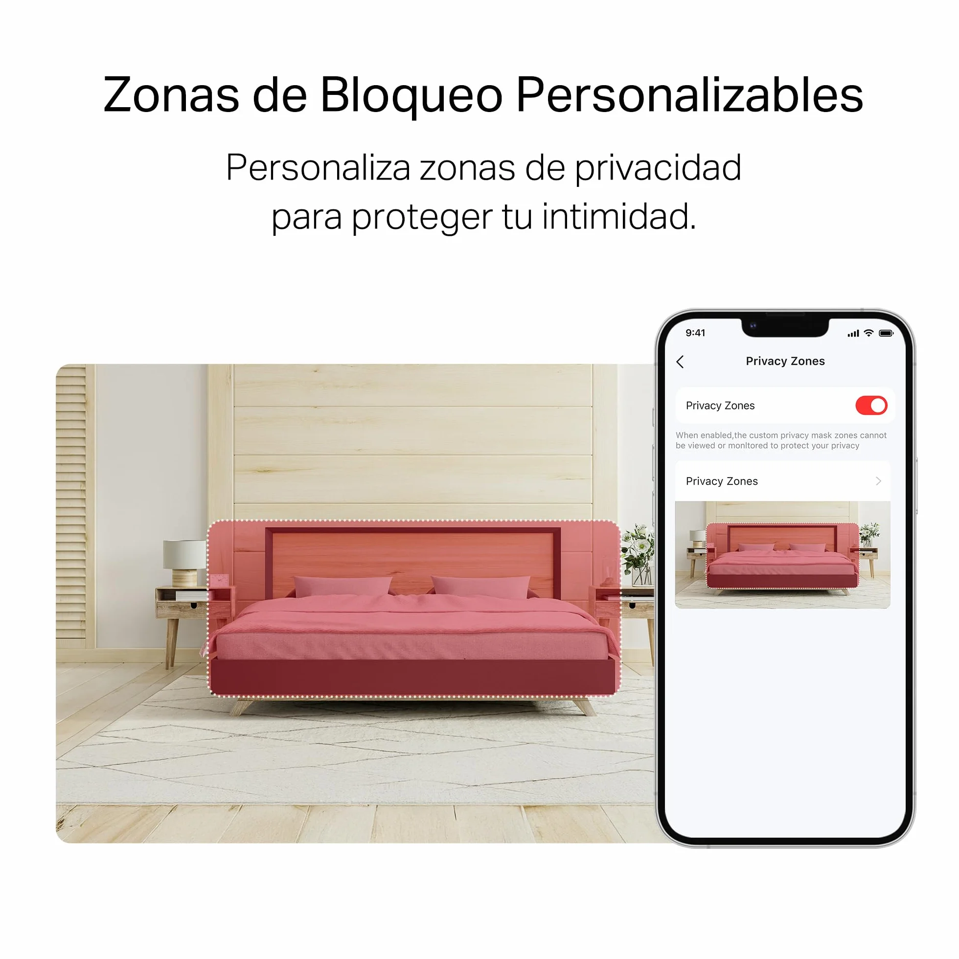 MERCUSYS MC210 - Cámara Interna Wi-Fi 2K 3MP 360°, visión Nocturna, Audio bidireccional, detección de Movimiento/notificaciones/Alarma, Zona privacidad, soporta microSD hasta 512