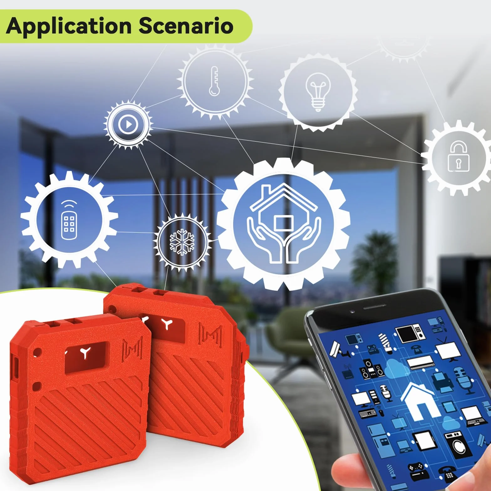 Carcasa Heltec V3 ESP32 LoRa placa de desarrollo con conector antena interfaz tipo C rojo