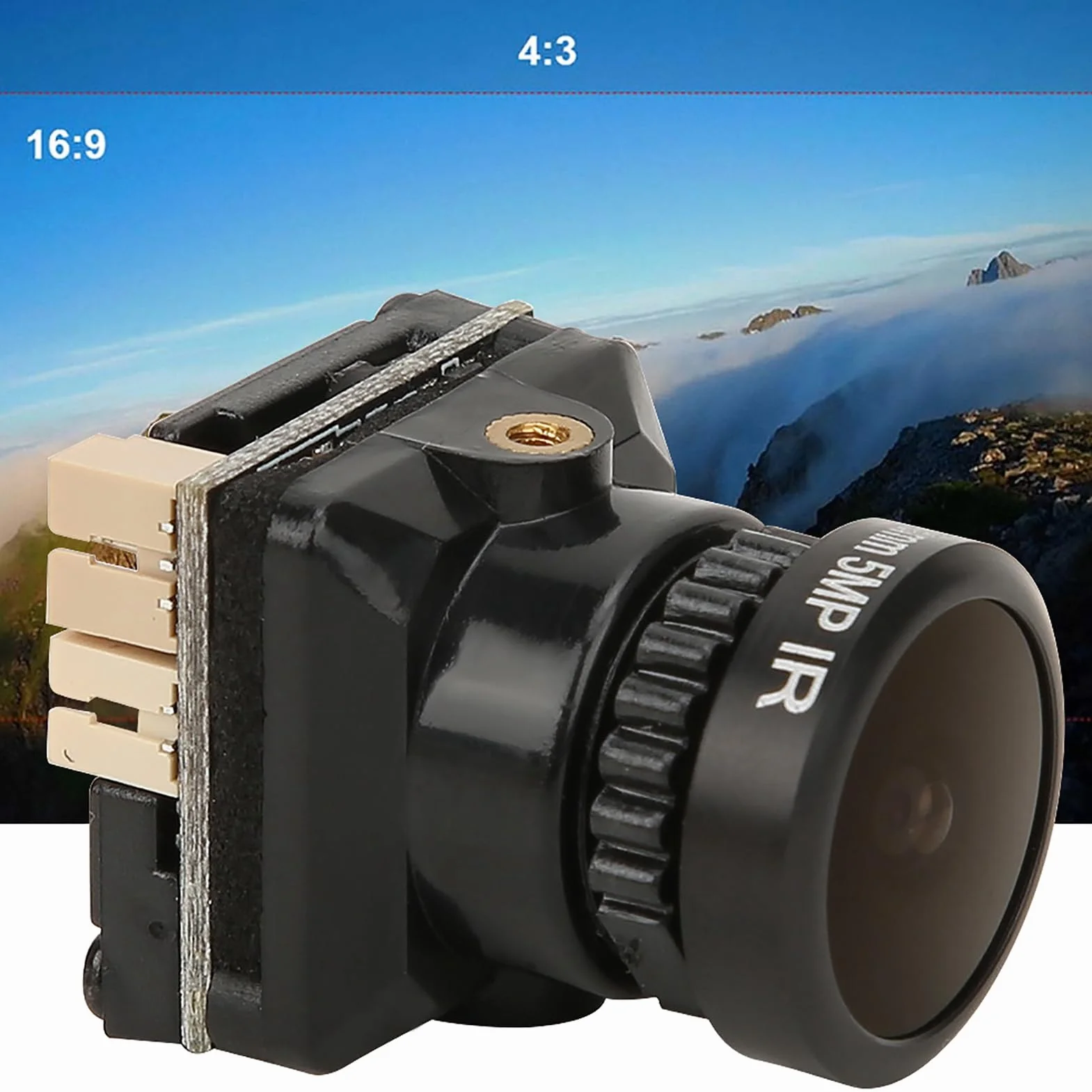 Cámara FPV 1080p HD 2.3mm Lens con OSD para Drones Quadcopter