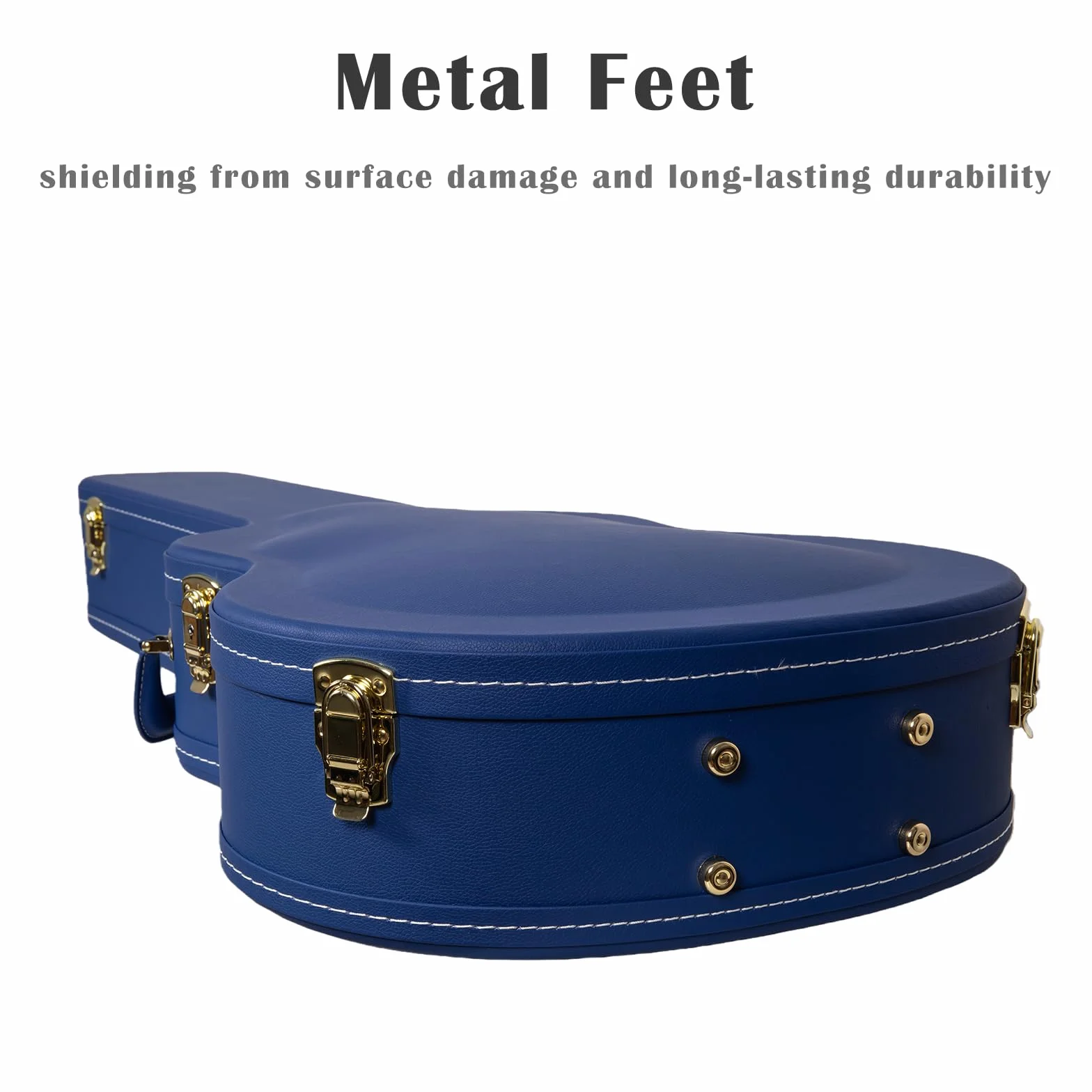 Crossrock Designer Series CRW520SGVB - Maletín de Madera para Guitarras eléctricas Gibson SG (Cerradura de Seguridad, Patas metálicas), Color Azul, Azul Luminoso, SG, S