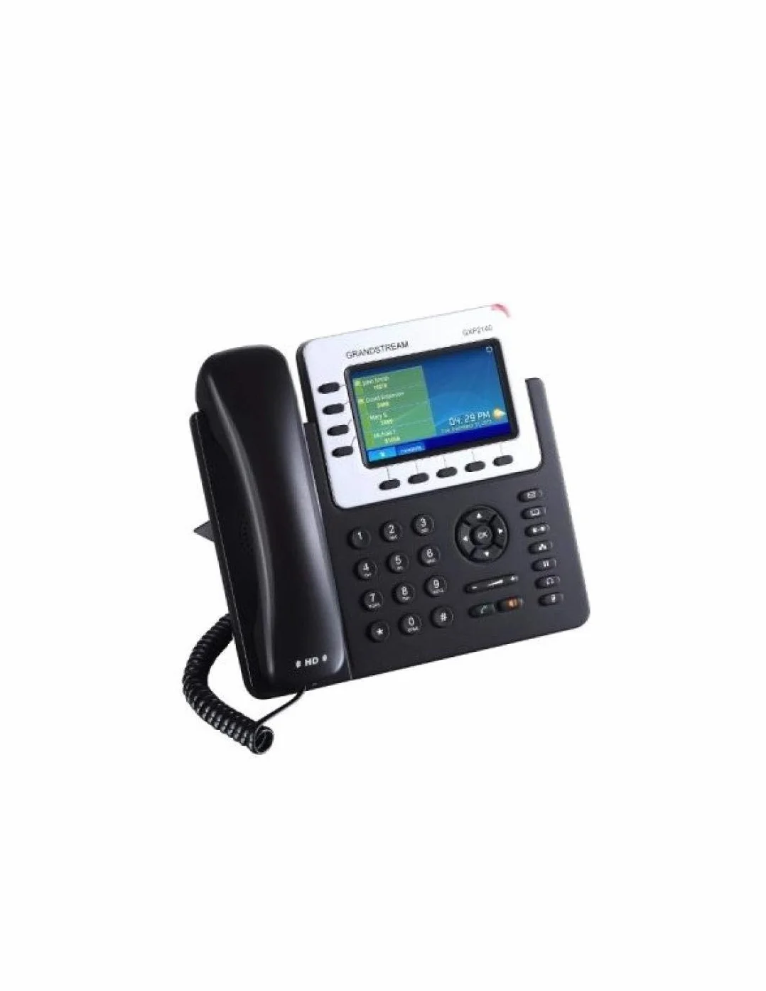 Grandstream Networks GXP2140 Teléfono IP 4 Líneas LCD 480x272 Pixeles Negro