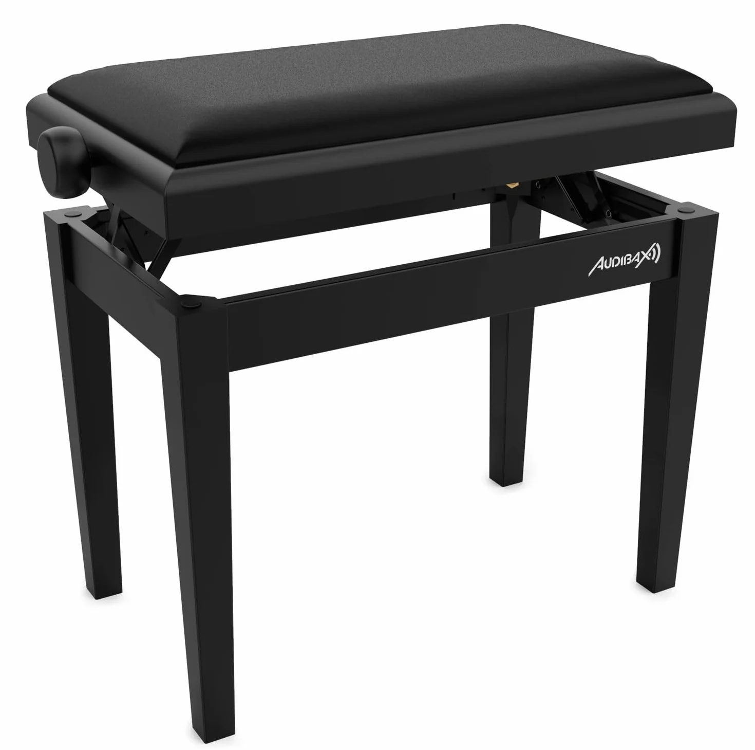 Audibax KB600 Black Banco para Piano Teclado Ajustable Regulable. Acolchado