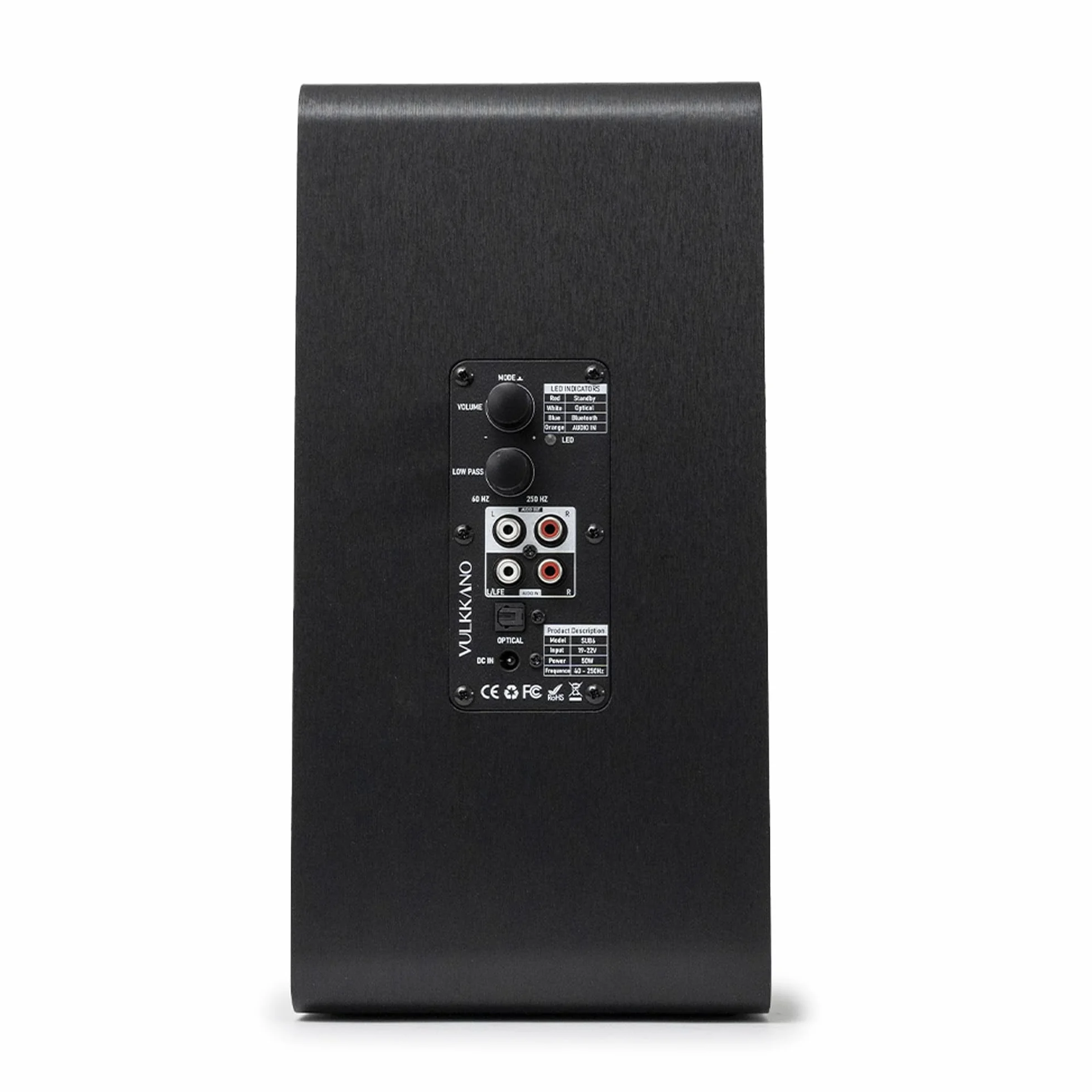 VULKKANO SUB6 Subwoofer Activo 6.5 Pulgadas 60Hz-250Hz
