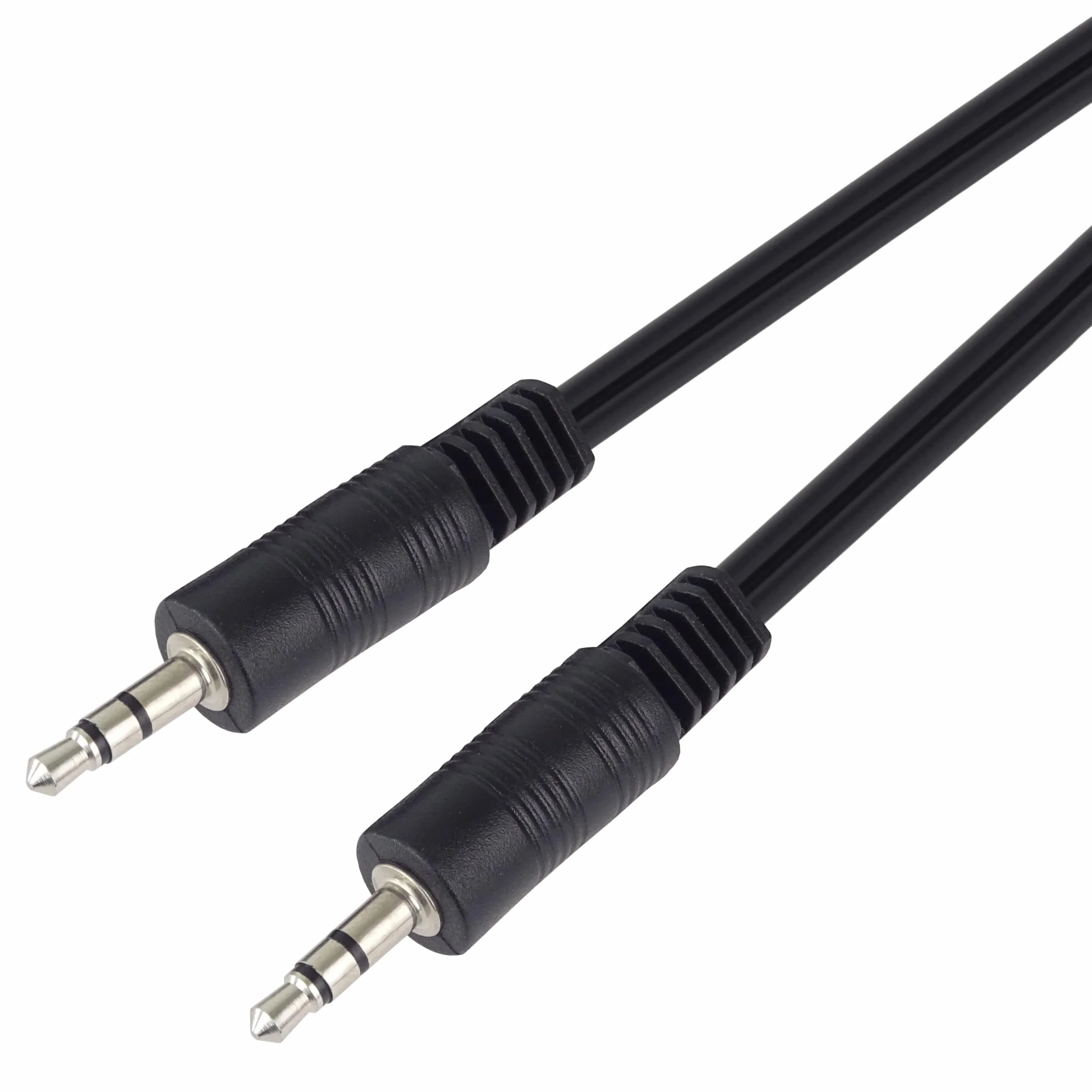 PremiumCord Cable Jack 3m, Jack Plug 3.5mm, Macho a Macho, Cable de Conexión de Audio Para Auriculares Aux, Para TV Celulares MP3 HiFi, Blindado, Color Negro