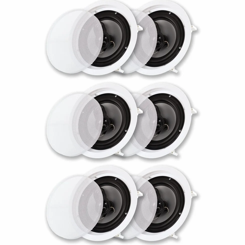 Acoustic Audio CS-IC83 - Altavoz de Techo (8 Pulgadas, 3 Pares, 2100 W)