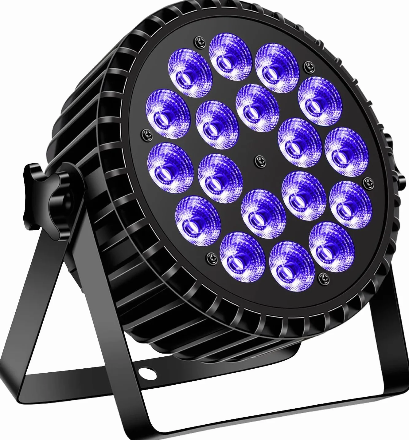 U`King 200W LED par Luces de Escenario RGBW Luces Discoteca de Control de Sonido Alto Brillo Multi Cambio de Color Karaoke/Boda/Disco/Escenario/Fiesta/Club/Bar Iluminación(1 unidad)