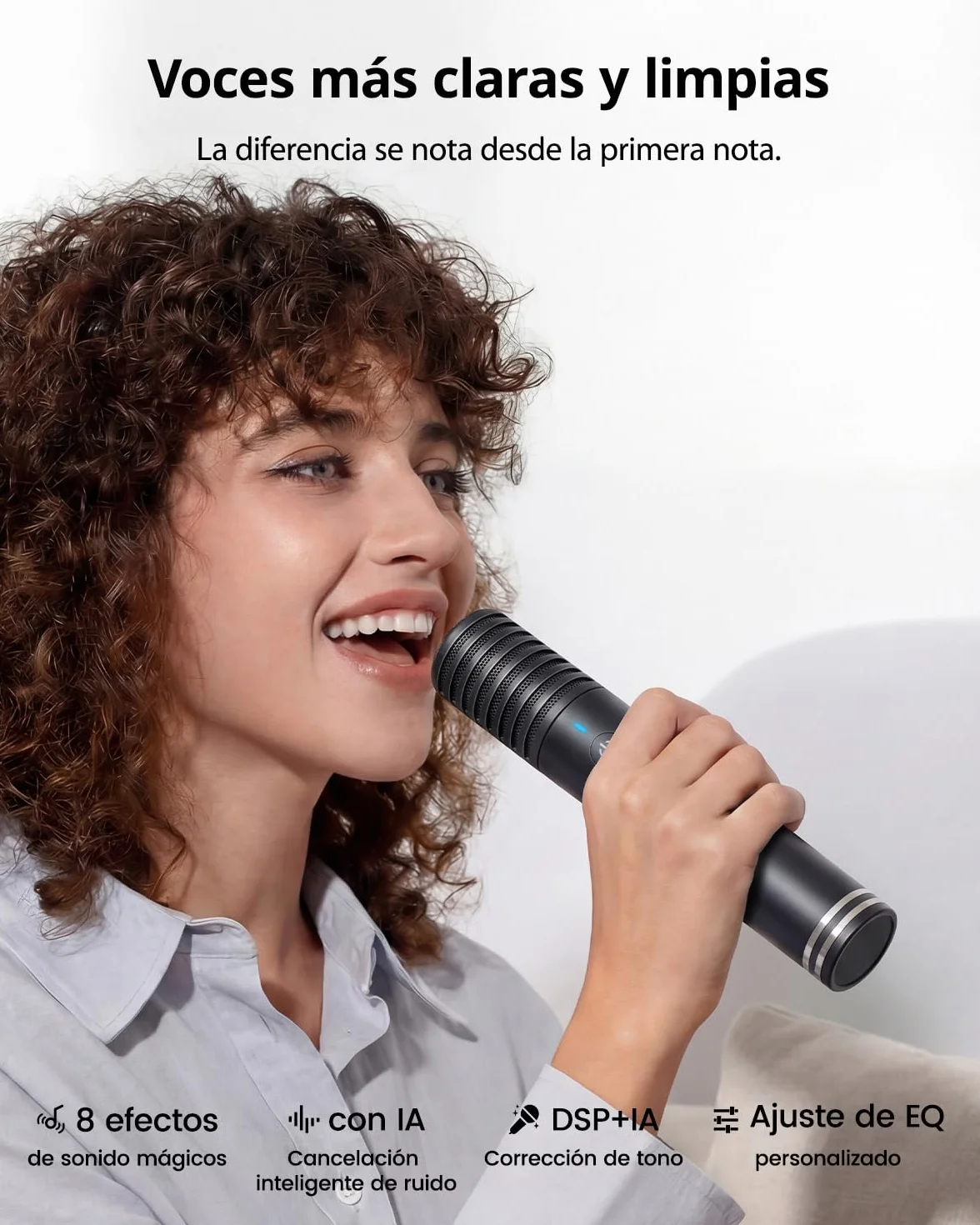 Máquina de Karaoke para Adultos, Pantalla Integrada con Letras, 2 Micrófonos Inalámbricos de Autocarga, Aplicación de Karaoke, Altavoz 140W, Conexión a TV para Fiestas en Casa y Exteriores (Shell S2)