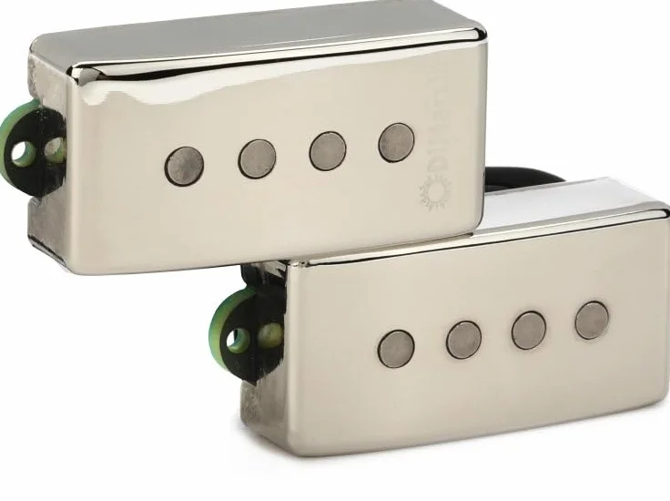 DiMarzio DP 124N Sixties P P P Bass E-Bass - Pastilla de bajo eléctrico, cubierta de níquel