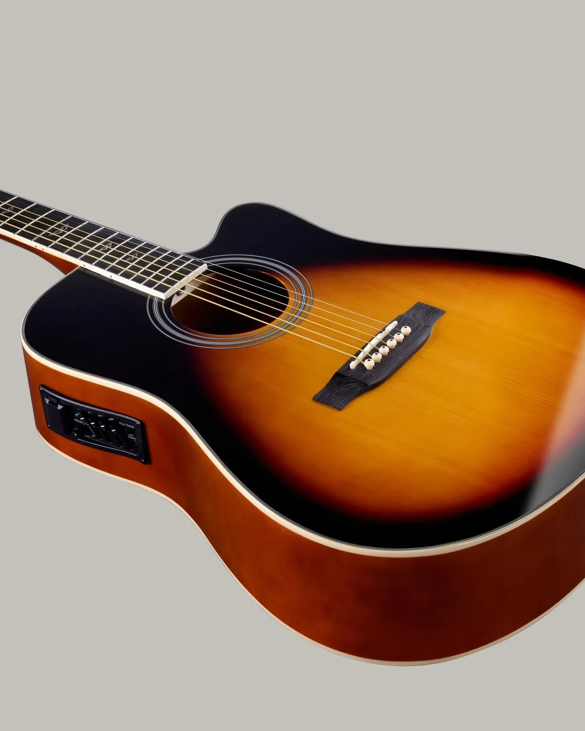 Winzz 4/4 Guitarra Electroacústica para Adultos, Guitarra Principiante Folk con Accesorios Completos（41 Pulgadas, Sunburst Brillante）