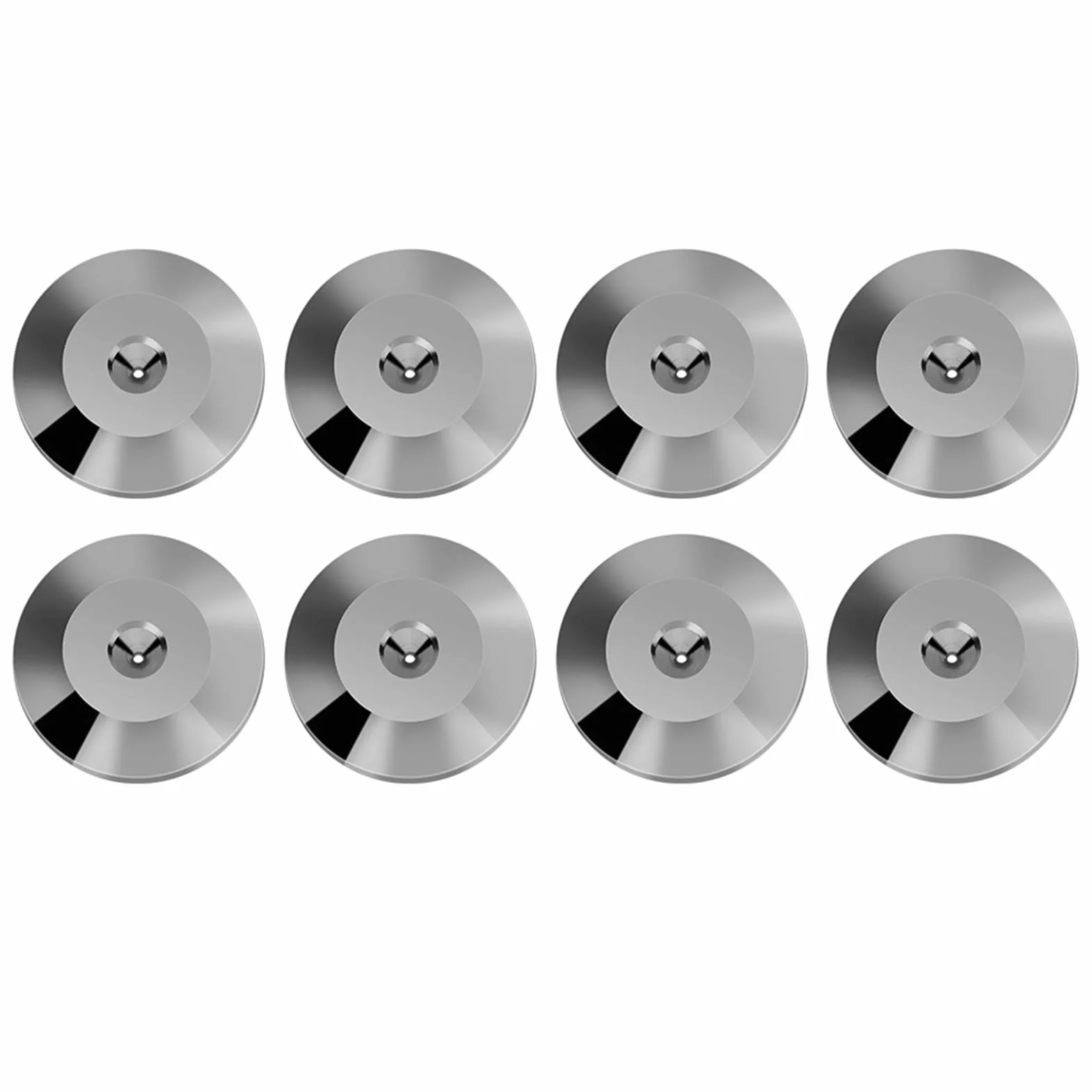Almohadillas universales de Cobre para Altavoces, Aislamiento para pies, Soporte Golpes para Amplificadores, Silver Black