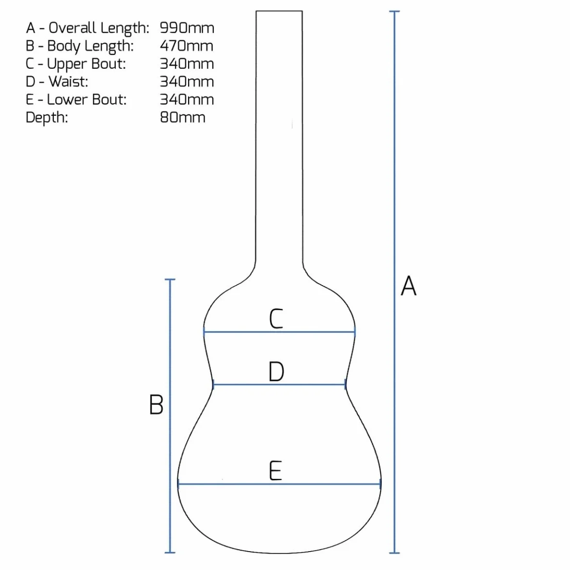gear4music Estuche rígido de ABS para Guitarras eléctricas