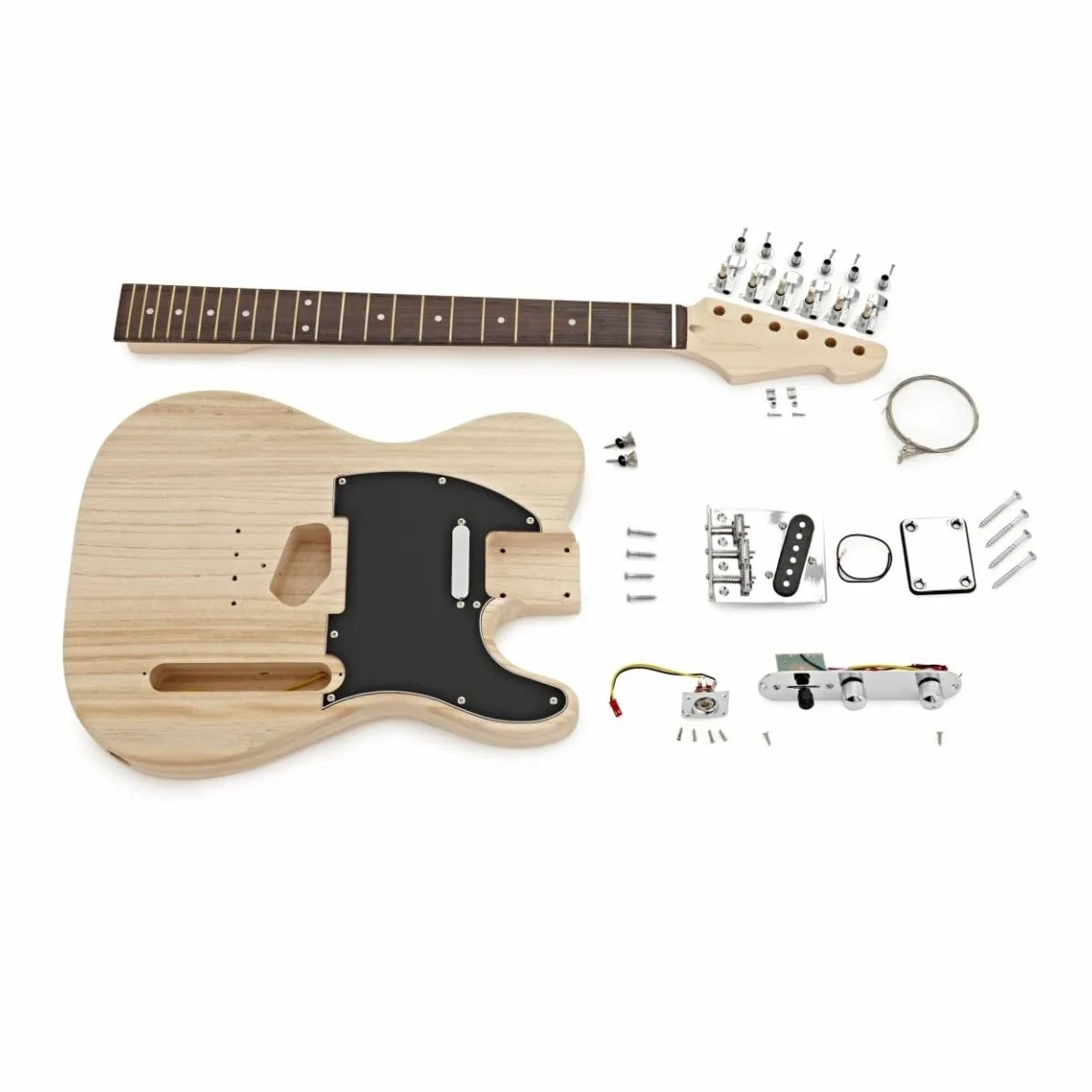 Gear4music Kit Montaje Guitarra Electrica DIY para Montar Estilo Telecaster