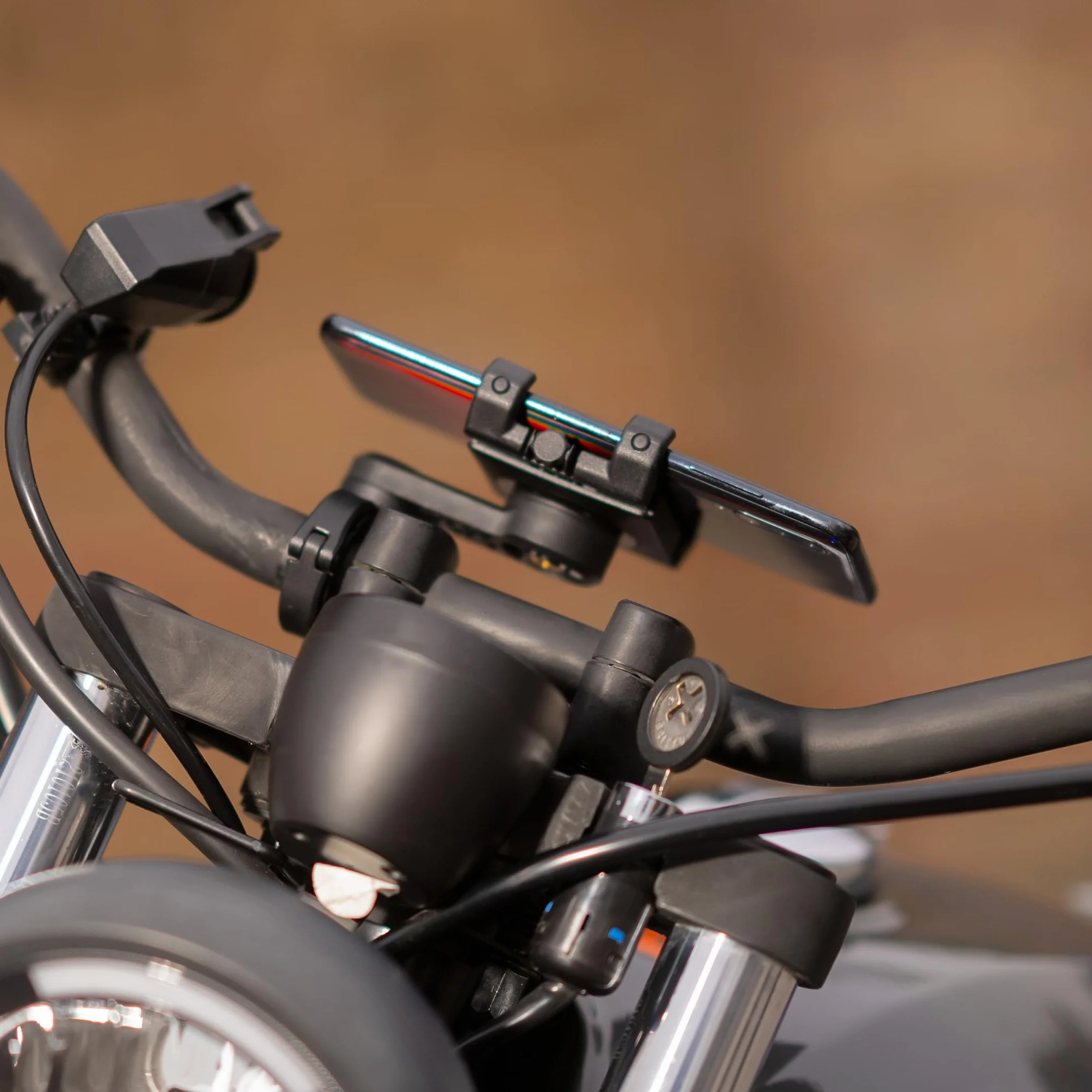 SP Connect Universal Motorcycle Handlebar Kit with Clamp SPC+ Black