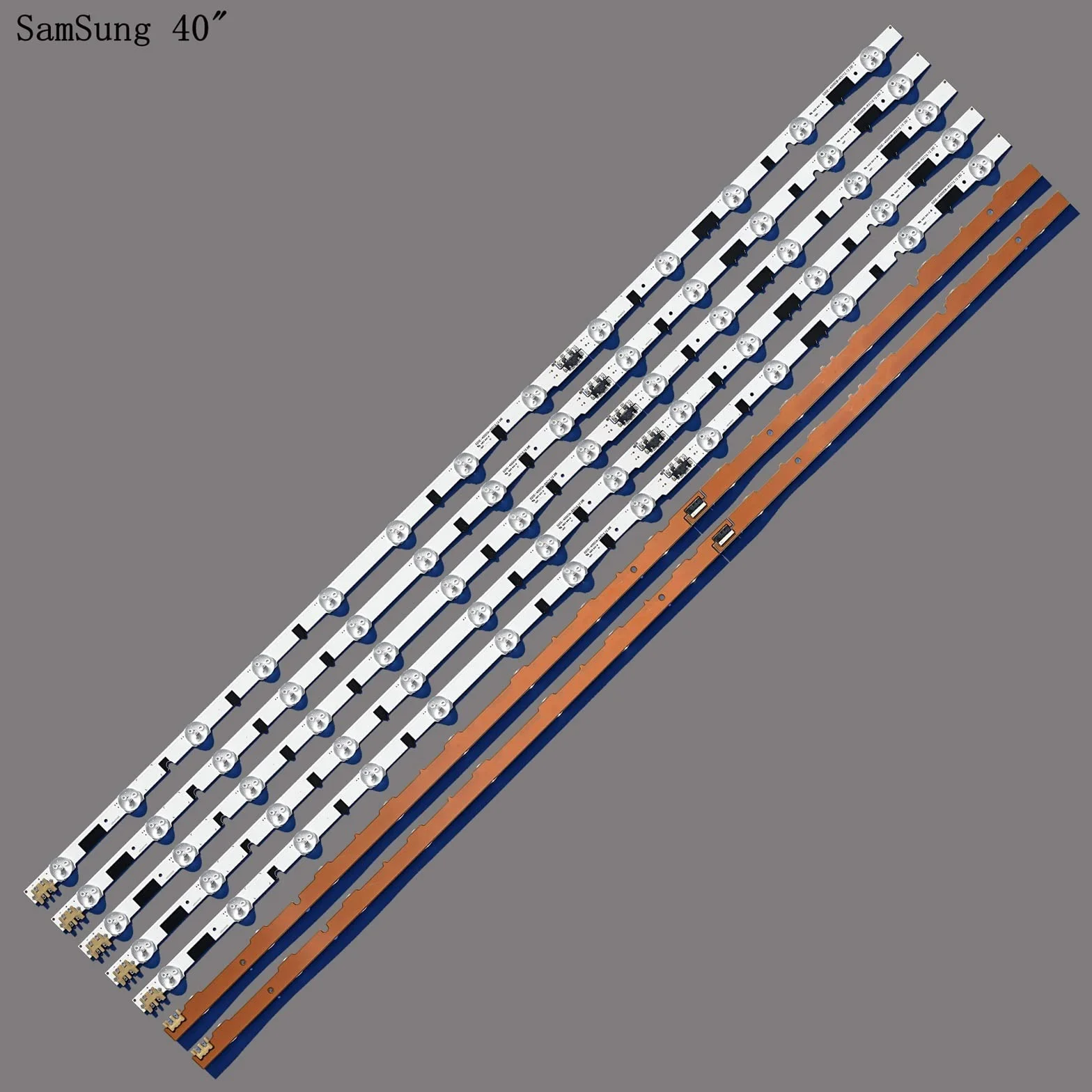 Tira De Retroiluminación LED Apta For Samsung 40 & # 39; & # 39;TV UE40F5500 UE40F6300 2013SVS40F UA40F5500AJ UA40F5000AR UA40F5080AR UA40F5000HJ UA40F6300 cinturón ligero