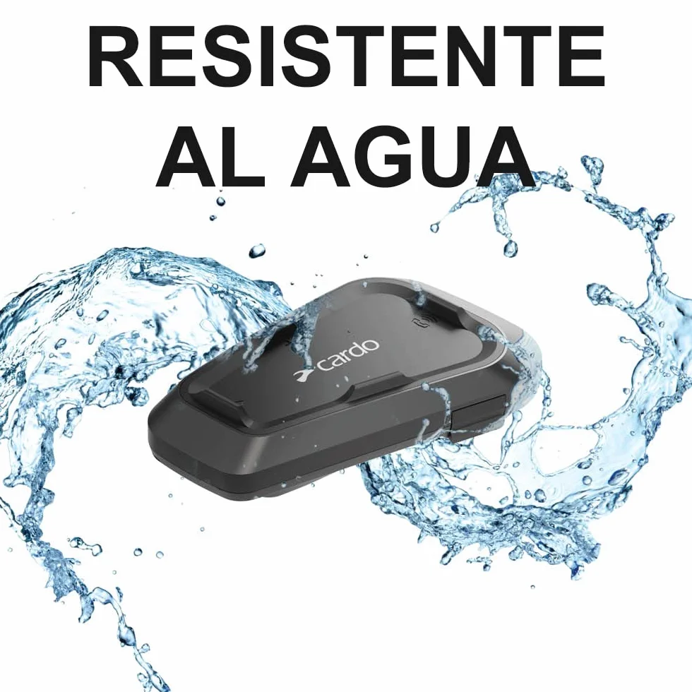 Cardo Spirit Sistema intercomunicador Bluetooth 2 Vías Motocicleta Negro