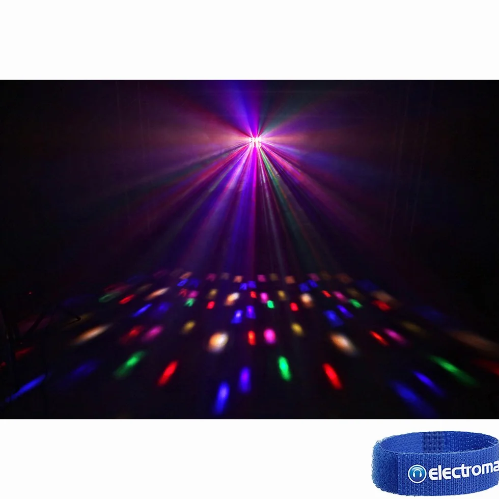 BeamZ Magic1 LED Derby, luz negra y estroboscópica en uno, efecto de discoteca con 3 efectos de luz, tecnología de iluminación, efecto de led DJ, foco de disco, lámpara de discoteca colorida