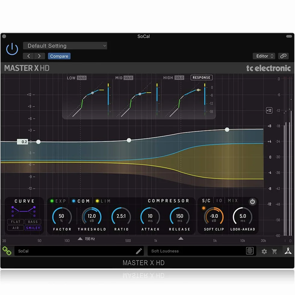 TC Electronic MASTER X HD NATIVE / MASTER X HD-DT Complemento de procesador dinámico multibanda con controlador de hardware dedicado
