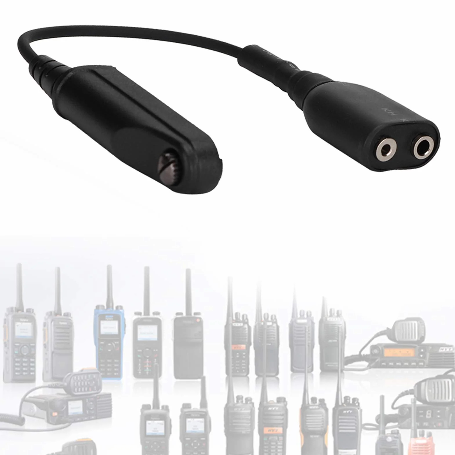 Goshyda Adaptador de walkie talkie A58 K-head cable universal BF-9700 A-58 UV-XR