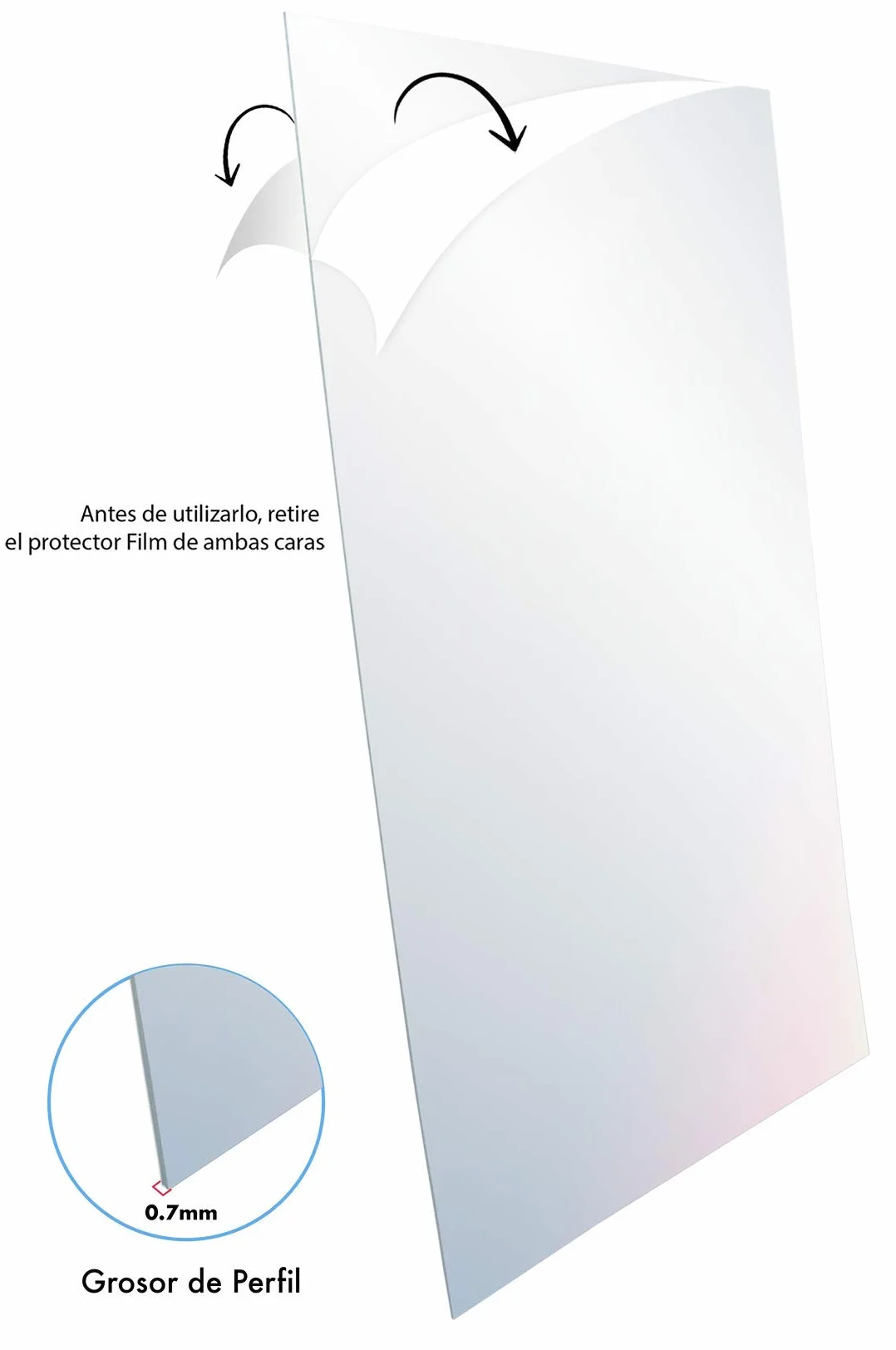 CHELY INTERMARKET Láminas Metacrilato A4 0.7 MM Pack 10 Unidades Plexiglass Transparente Resistente Para Manualidades Marcos Pantallas Protección Fotografías Cristal Acrílico Plástico Duro