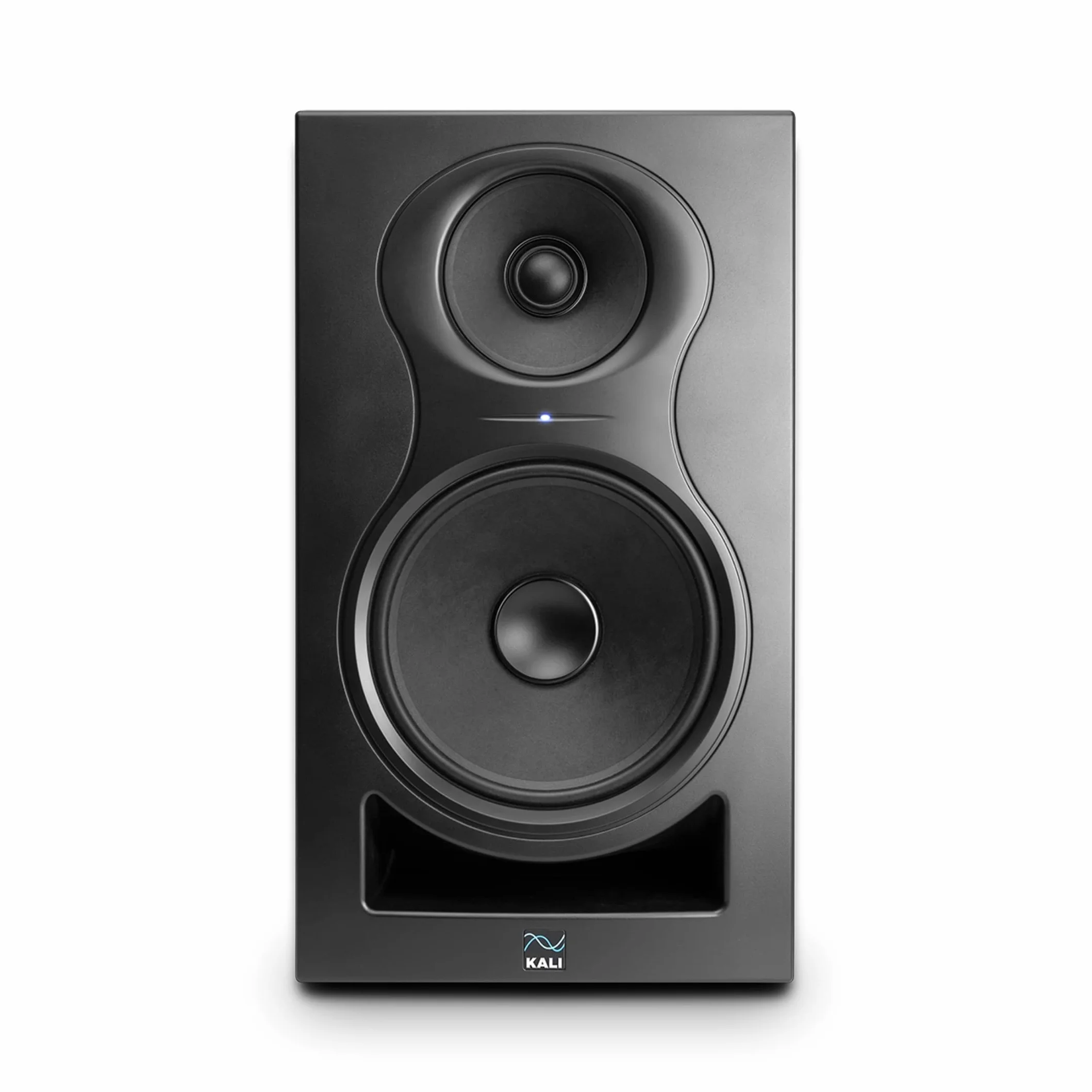 Kali Audio IN-8 2nd Wave Monitor de campo cercanocon medios coaxiales/tweeter (sistema Bass Reflex, baja distorsión y sonido transparente, ajustes de ecualización de límite, 140 vatios), negro