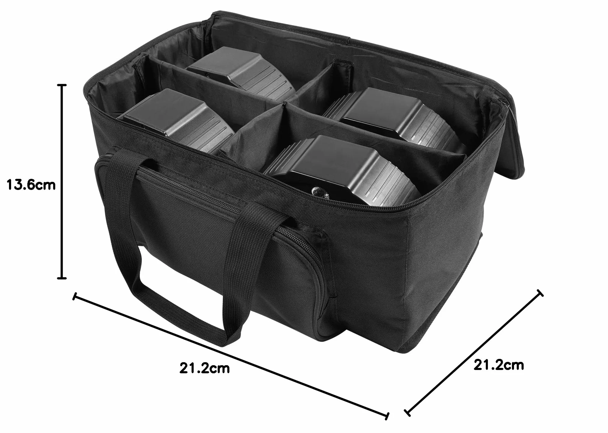 U`King 4PCS Par LED Recargable con Bolsa, RGB 36 LED Focos Luces Escenario con Control Remoto y Función de Temporización, 7 Modos de Iluminación de Escenario y Control DMX para DJ Discoteca Party