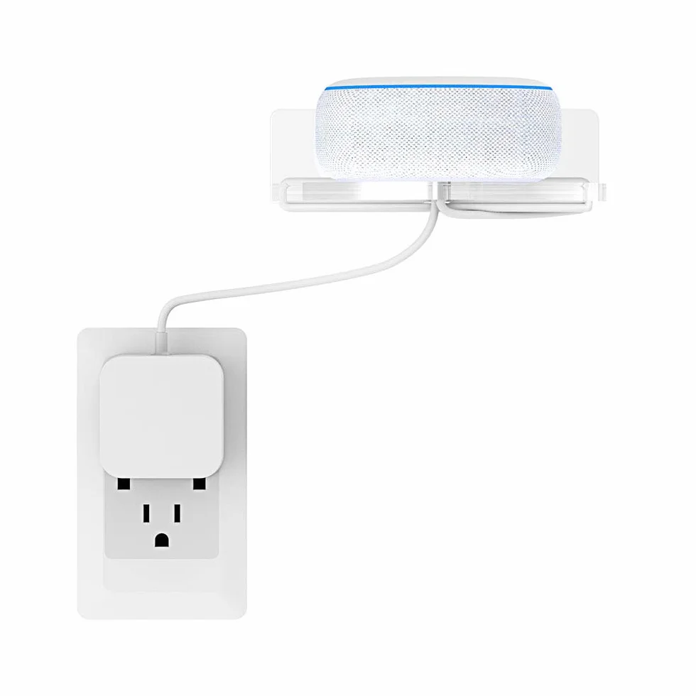 Alexa Echo Dot 3rd Wall Mount Stand with Cable Management Transparent A336