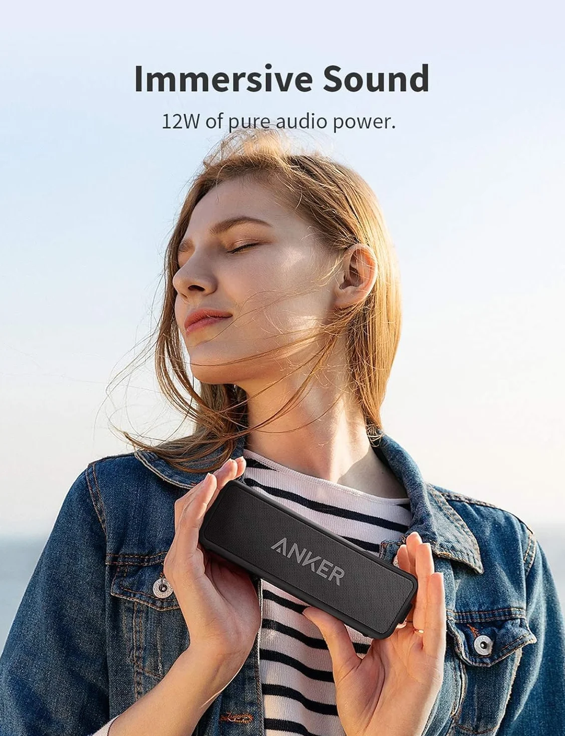 Anker Soundcore 2 Altavoz Bluetooth Portátil 12W BassUp IPX7 24 Horas Reproducción