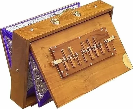 Caja Shruti de 15 pulgadas, caja de madera de teca para yoga, canto surpeti con afinado, 440 Hz