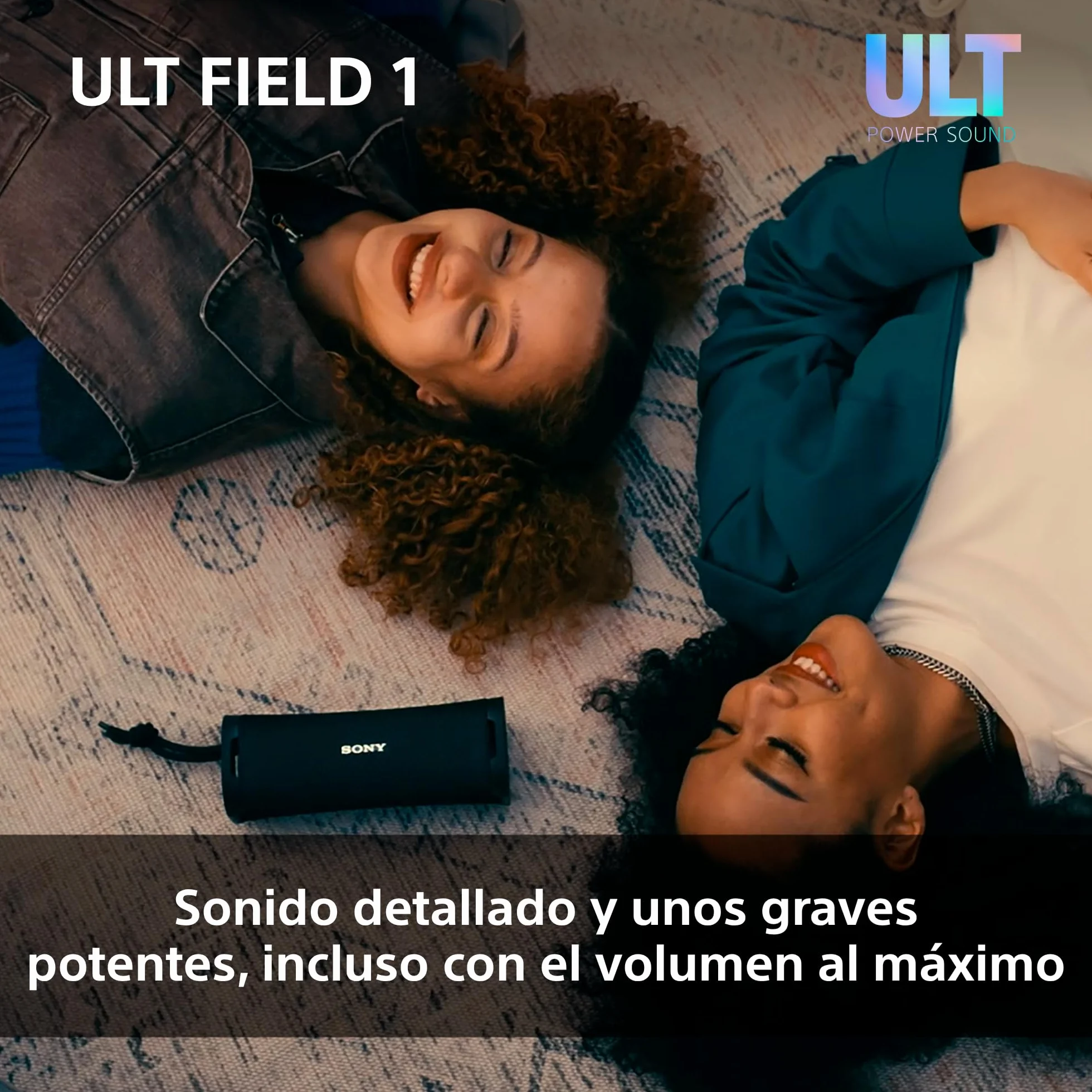 Sony ULT Field 1 Altavoz Bluetooth portátil IP67 Resistente a los Golpes 12H Batería Negro