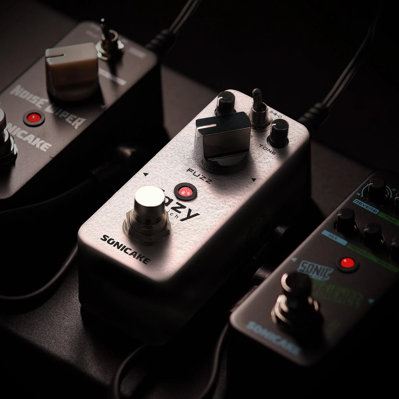 SONICAKE Pedal Fuzz Pedal de Efectos para Guitarra Analógico Clásico con Control de Tono True Bypass Fazy Sandwich