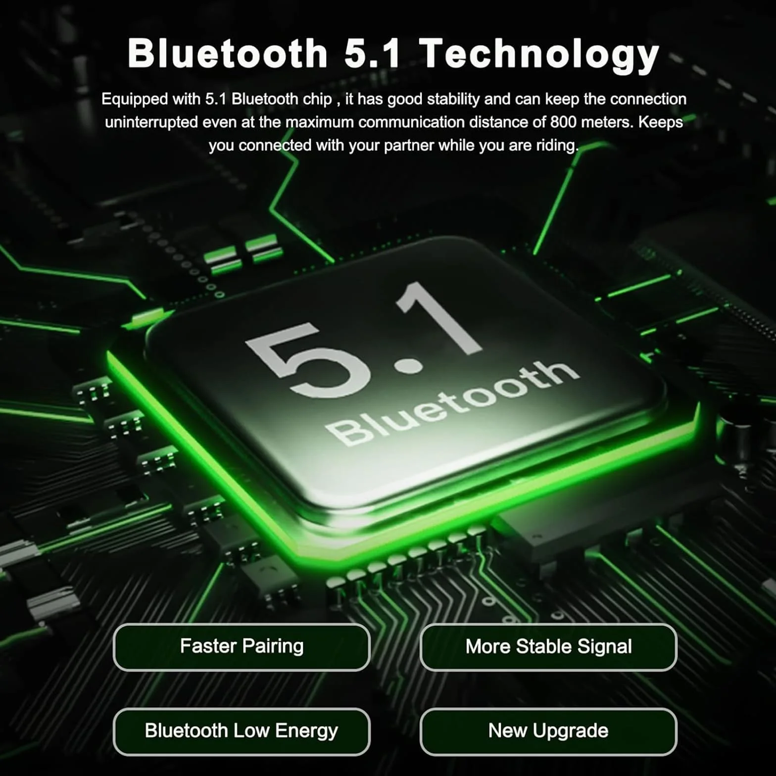 EJEAS FBIM Profesional Sistema de Comunicación con Intercomunicador Bluetooth, 1500M Intercomunicador para 4 Personas con Reducción de Ruido CVC, Brazalete