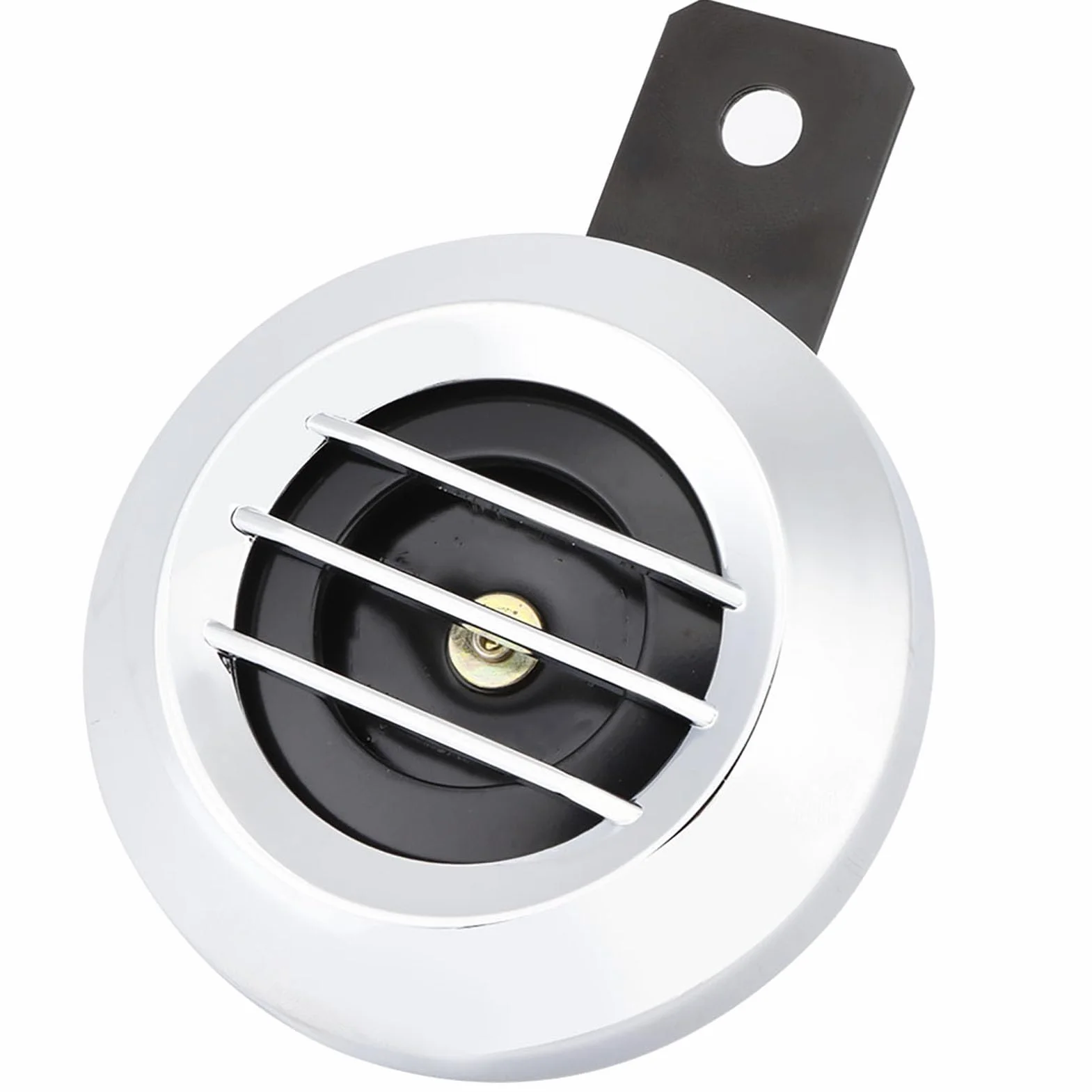 Bocina de Motocicleta, Bocina de Motocicleta, Bocina de Alta Potencia, Sirena de Bocina Eléctrica Universal de 12V 110Db, Altavoz de Bocina Redonda Impermeable