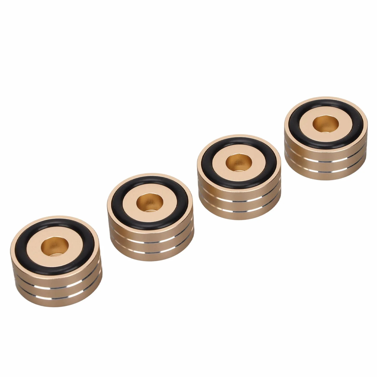 Almohadillas con Púas para Altavoz, 4 Piezas SP4010 Pie de Soporte con Púas para Aislamiento de Altavoz 40x20 Mm Alfombrillas con Púas para Altavoz de de Aleación de Aluminio,